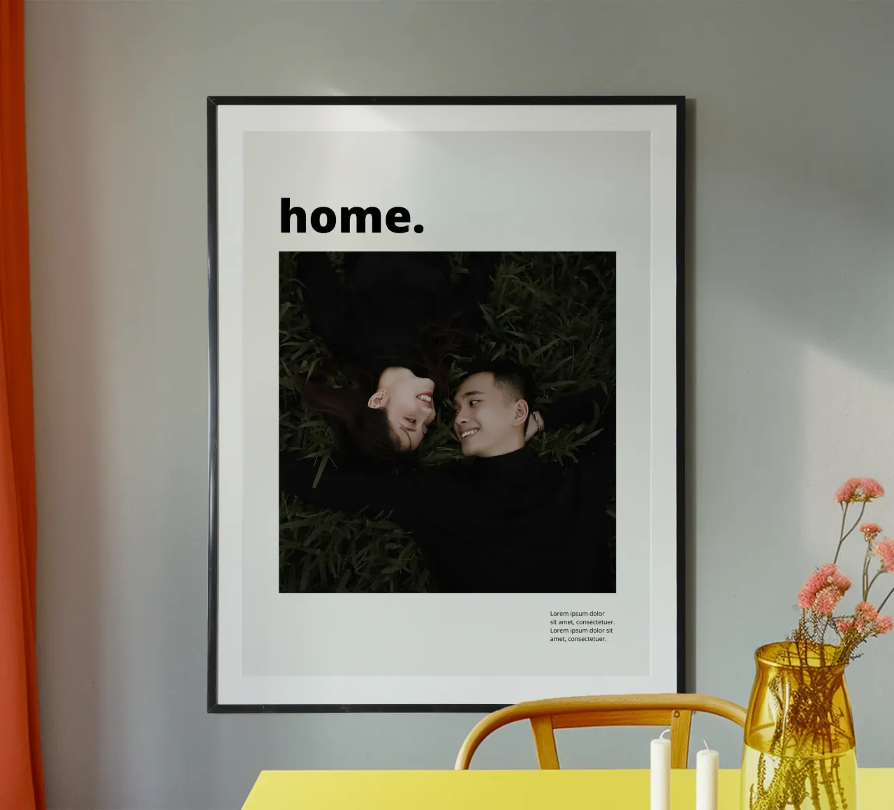 Welcome home poster da we line studio - design