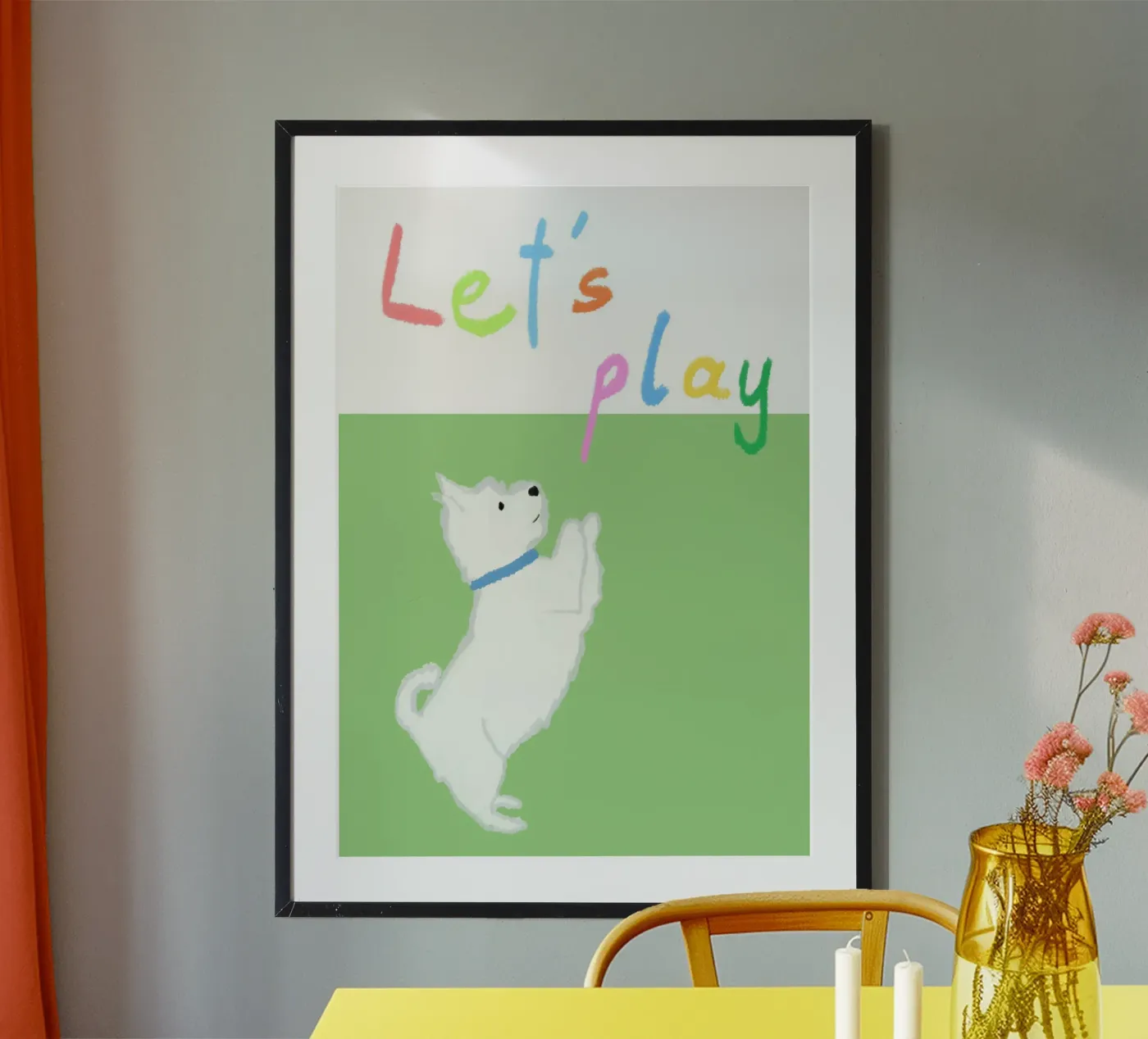 let´s play poster by annaamabella