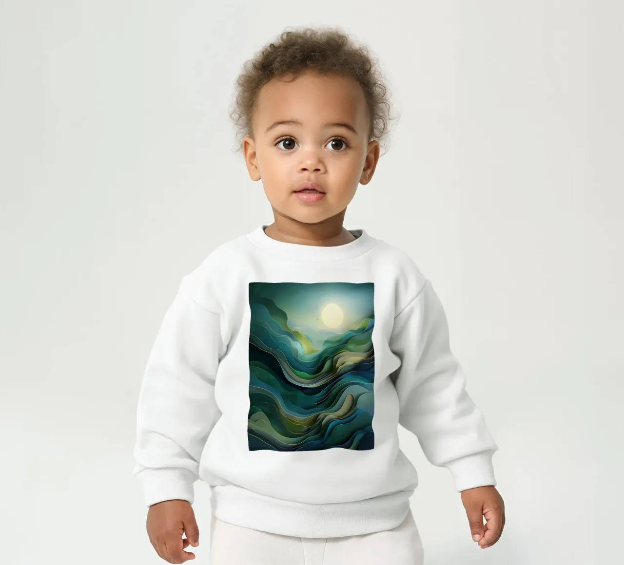 Orizzonti sereni felpa neonato da Artistic-shop