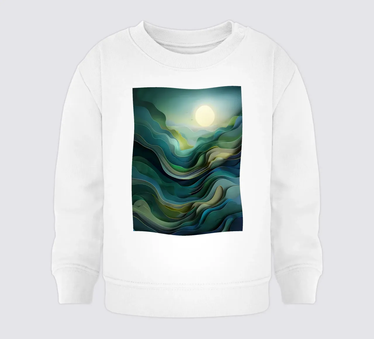 Orizzonti sereni felpa neonato da Artistic-shop