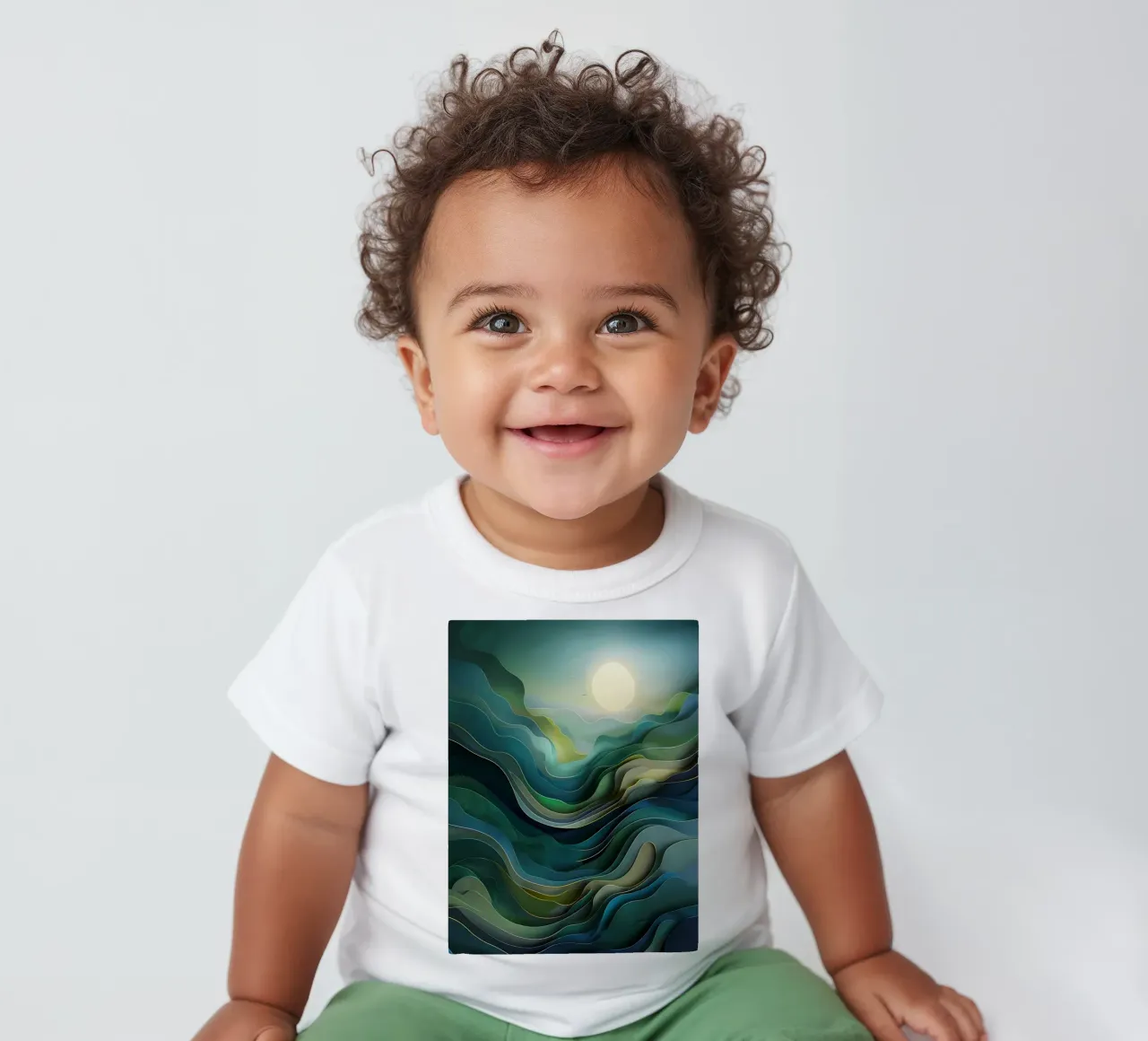 Orizzonti sereni maglietta neonato da Artistic-shop