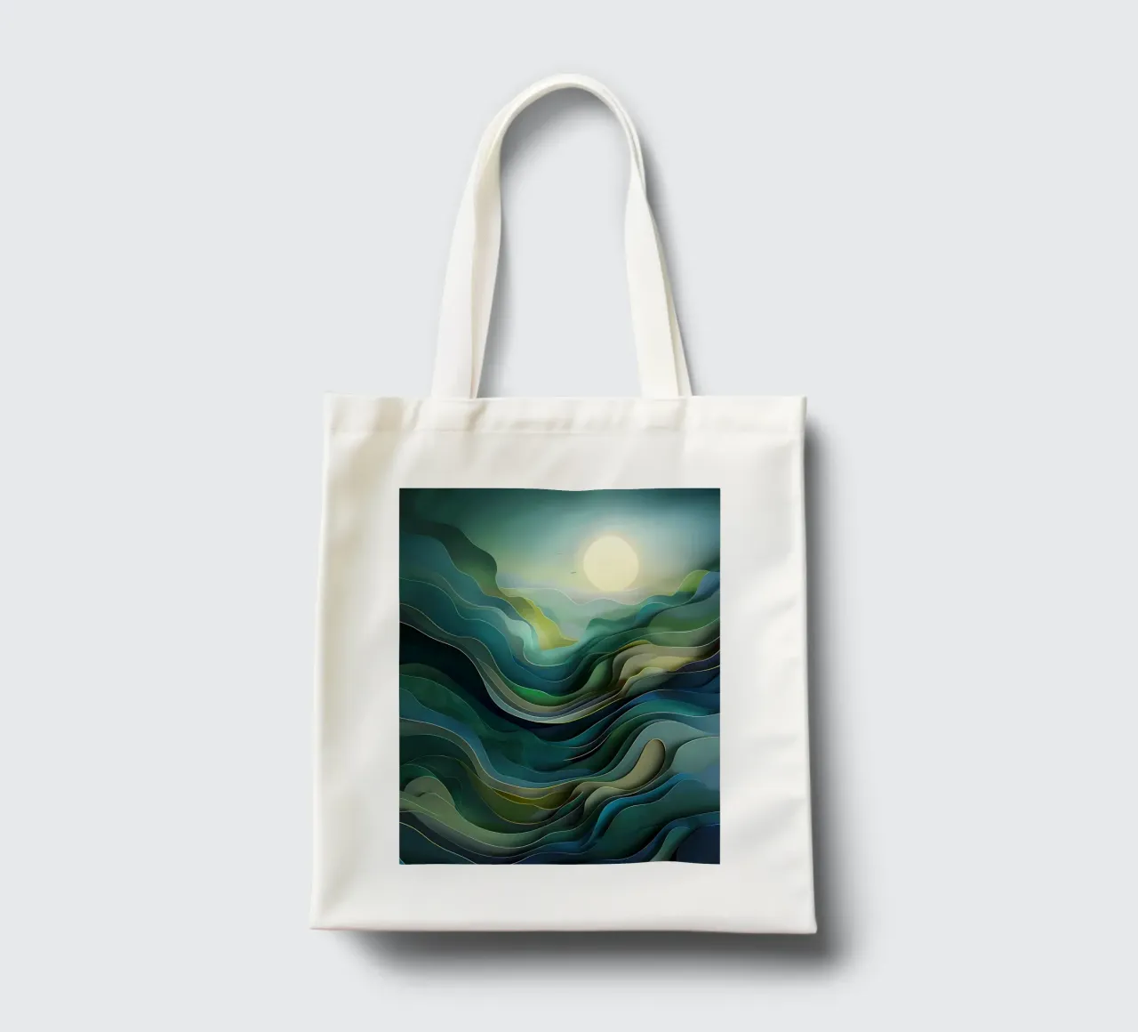 Orizzonti sereni borsa in juta da Artistic-shop