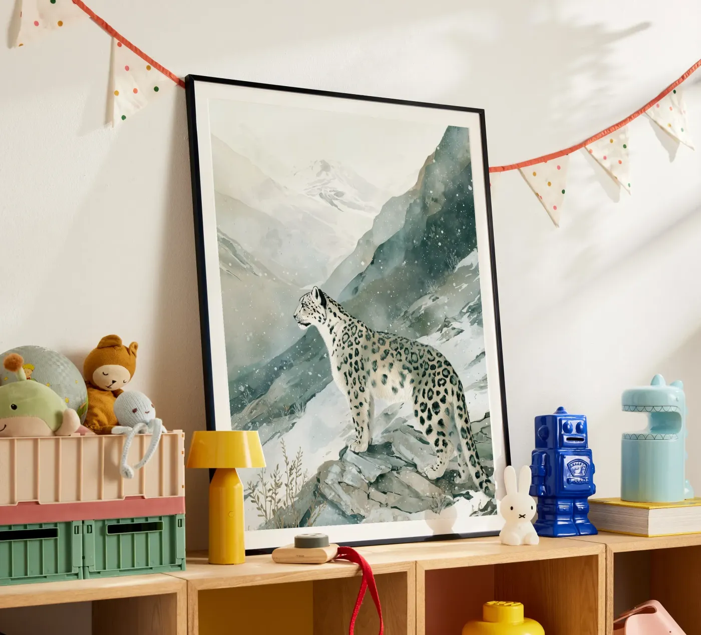 Snow Leopard Mountain poster da LUMA WILDLIFE
