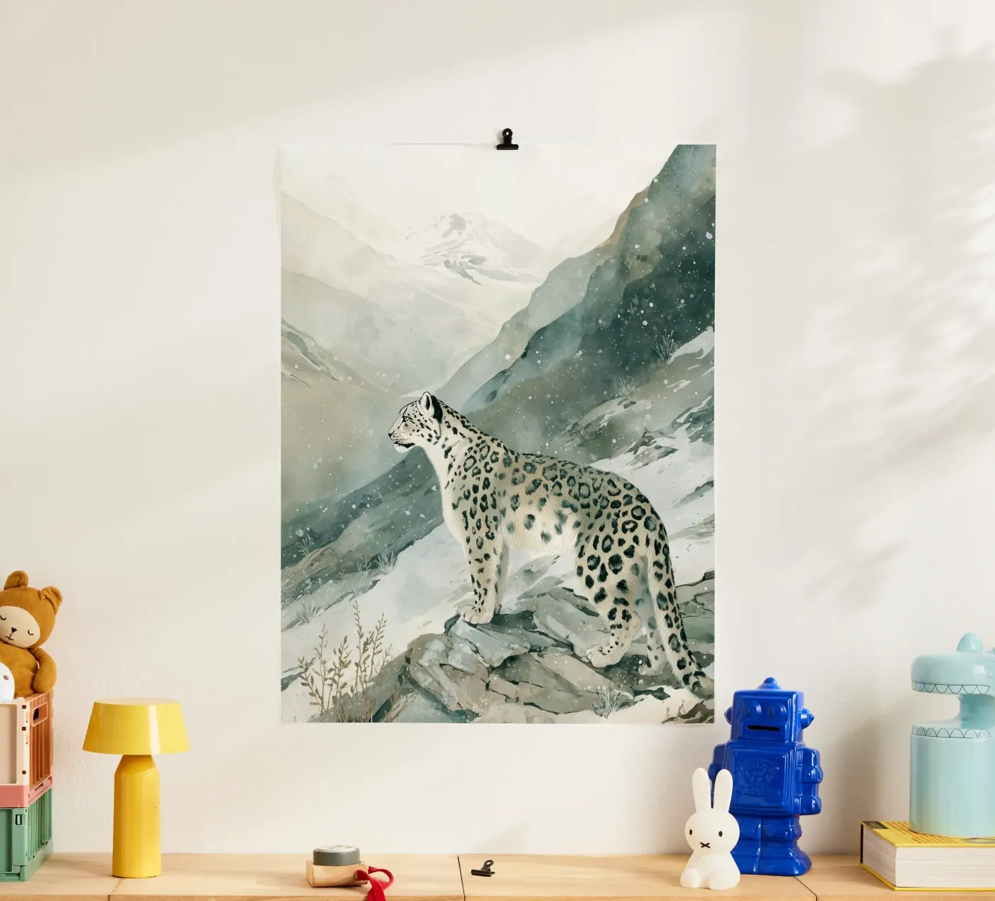 Snow Leopard Mountain poster da LUMA WILDLIFE
