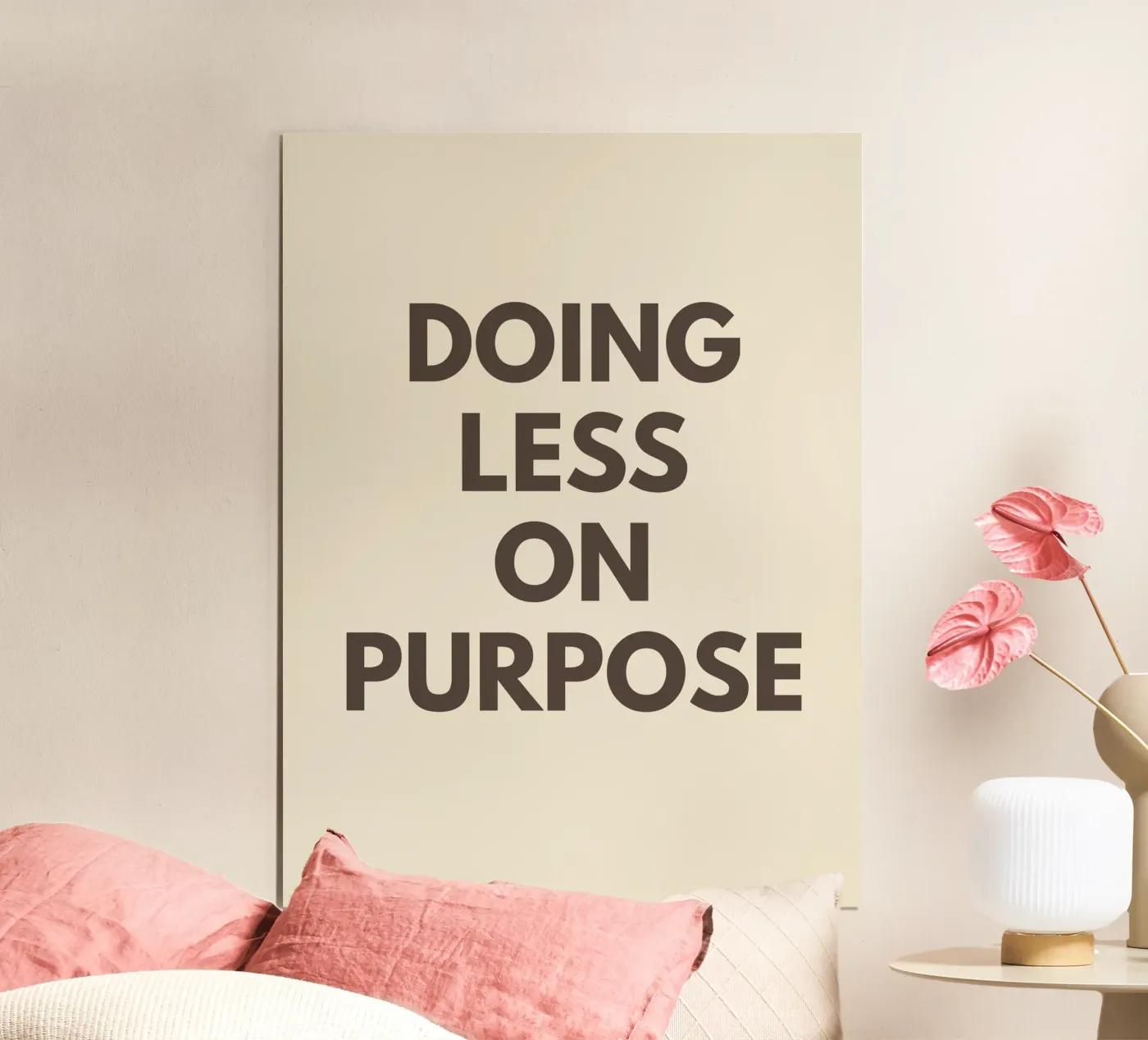 Doing Less on Purpose poster by Between Lines