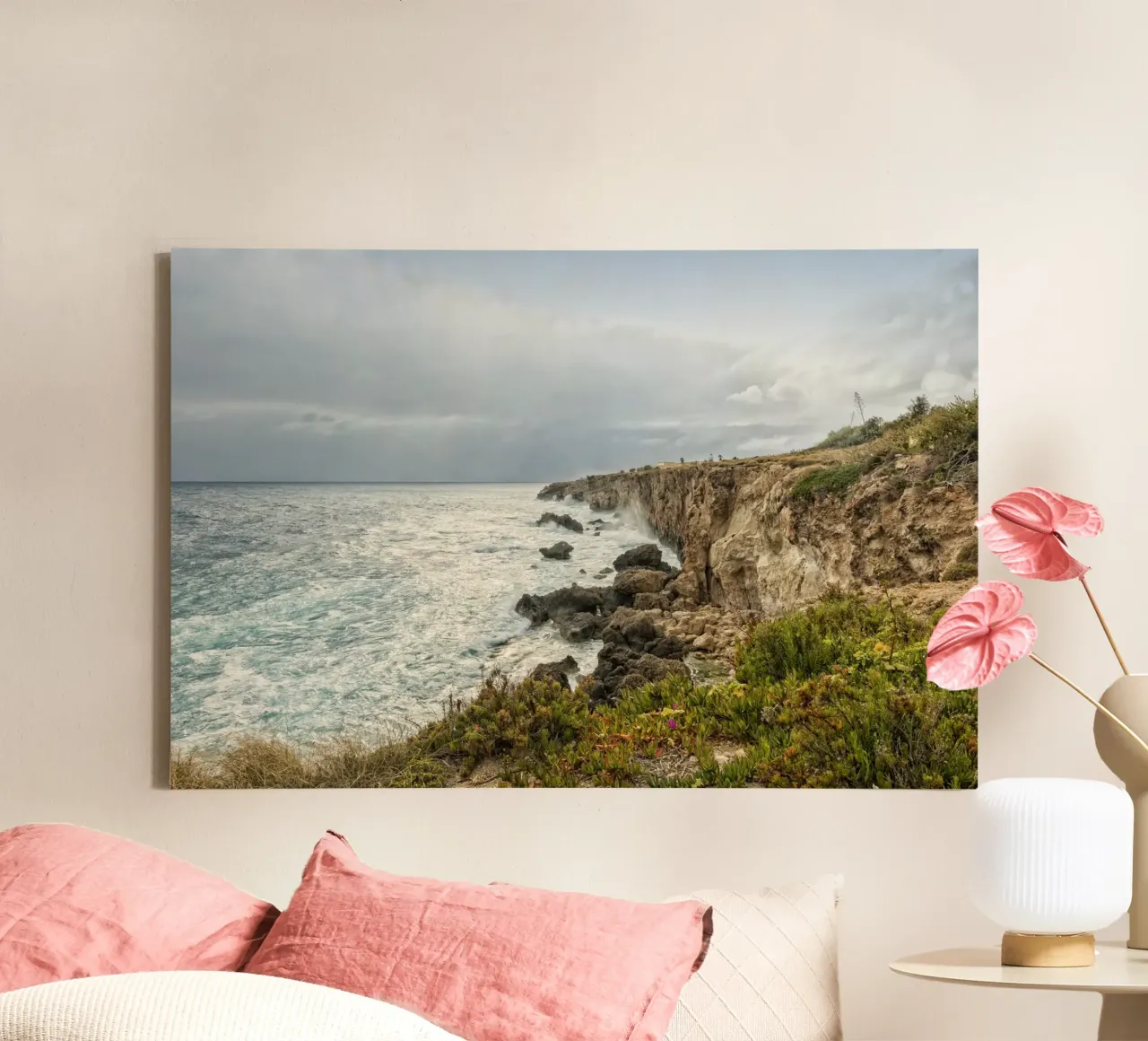 Costa di Malta tela con Cornice a cassetta da Curious Collections by Marielle Leenders