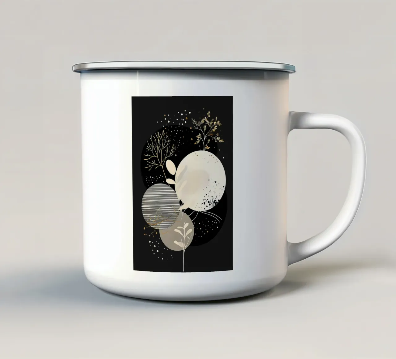 Autunno dorato astratto tazza in smalto da Artistic-shop