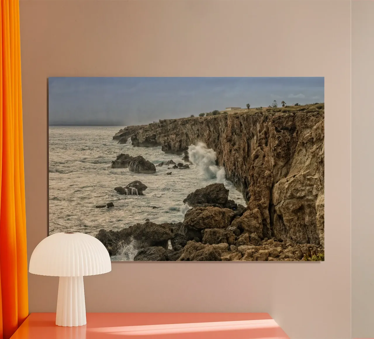 Costa di Malta poster con telaio in alluminio da Curious Collections by Marielle Leenders