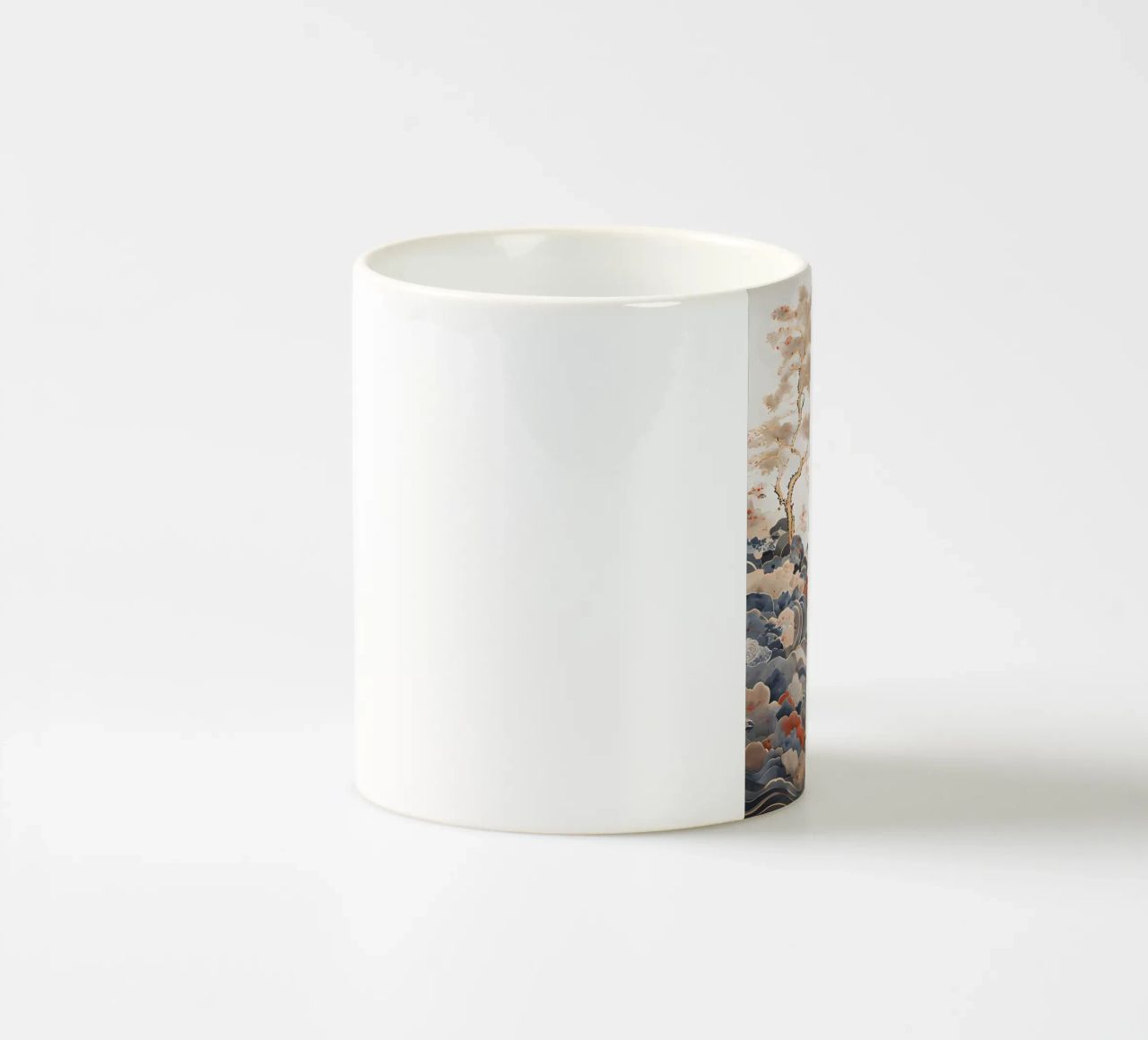 Serene pijnbomen en golven keramische mok van Artistic-shop