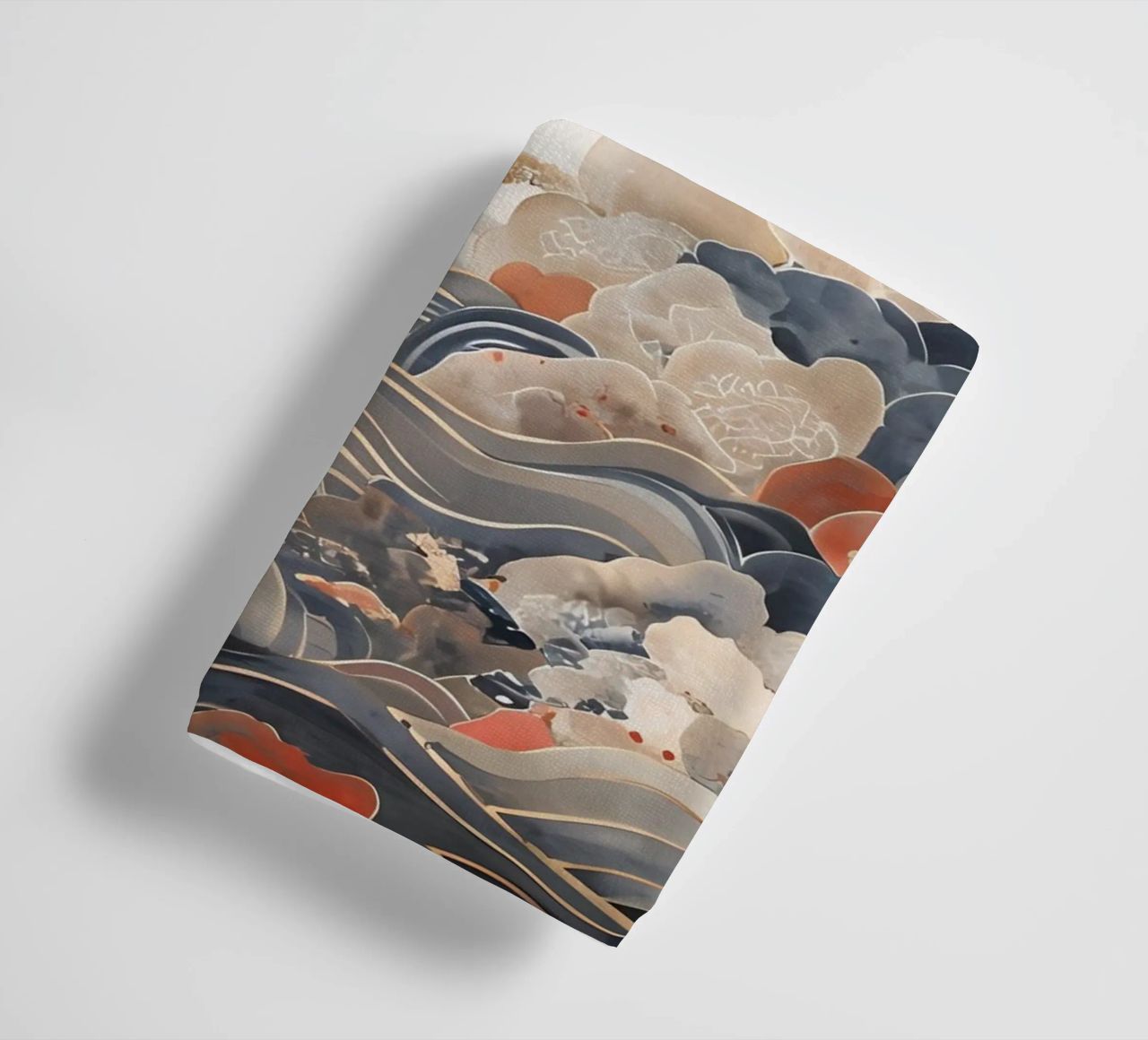 Serene Pine Trees and Rolling Waves towel by Artistic-shop