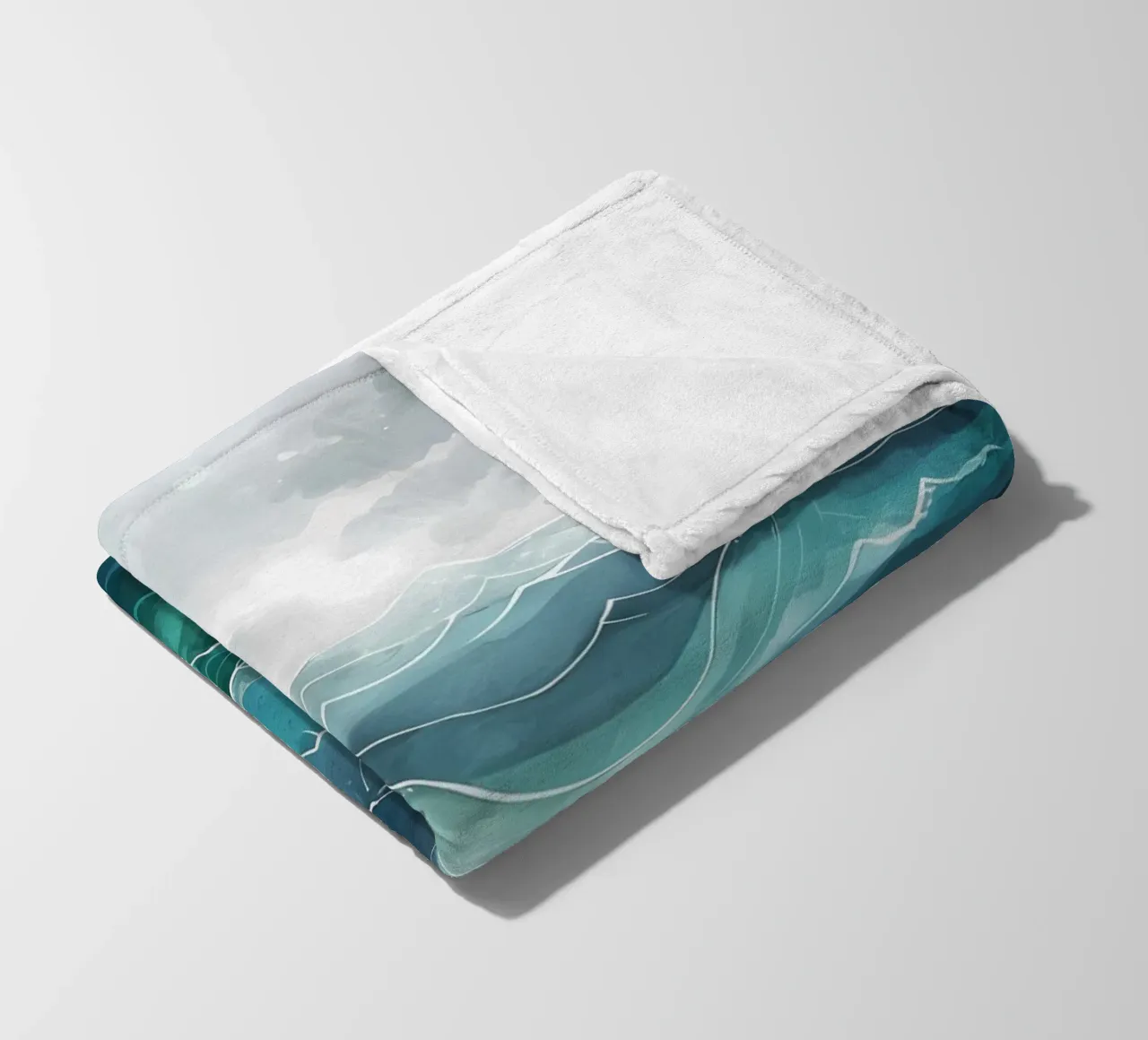 Ocean Serenity fleece blanket by Artistic-shop