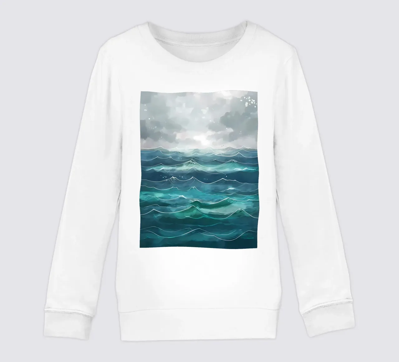 Ocean Serenity kids sweatshirt by Artistic-shop