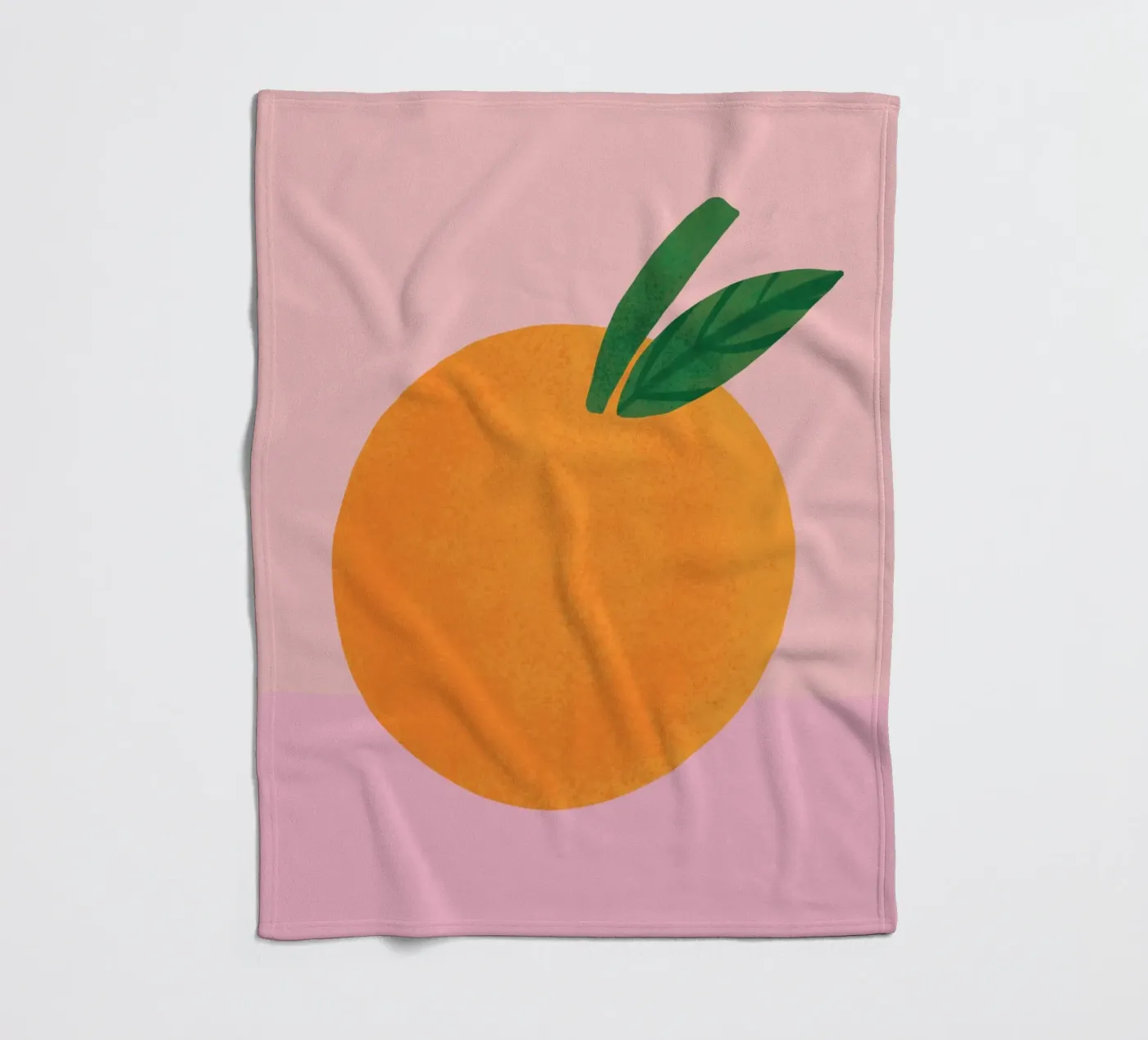 orange Fleecedecke von annaamabella