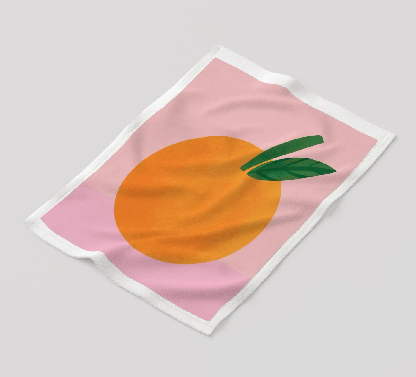 orange Fleecedecke von annaamabella