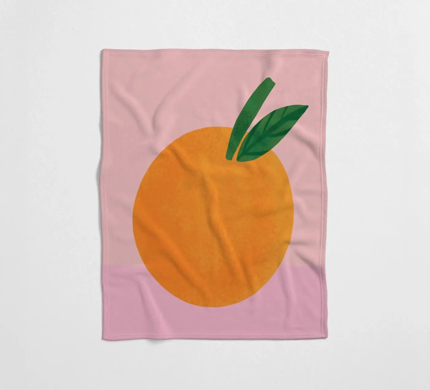 orange Fleecedecke von annaamabella