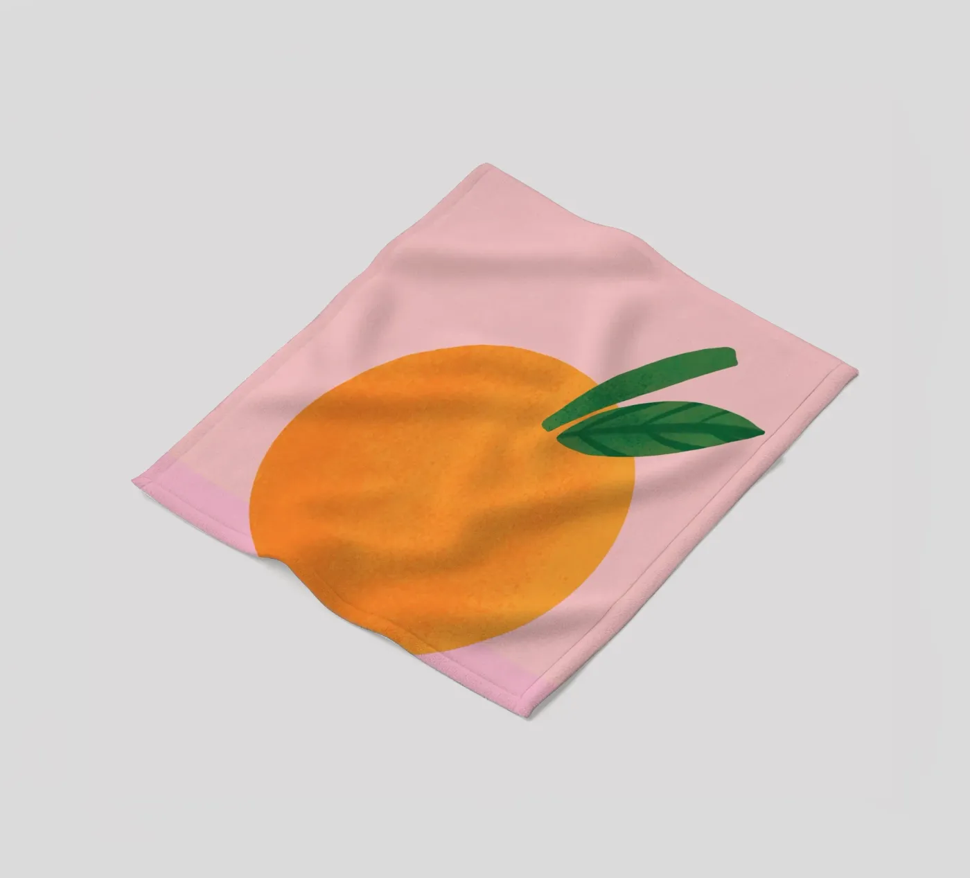 orange Fleecedecke von annaamabella