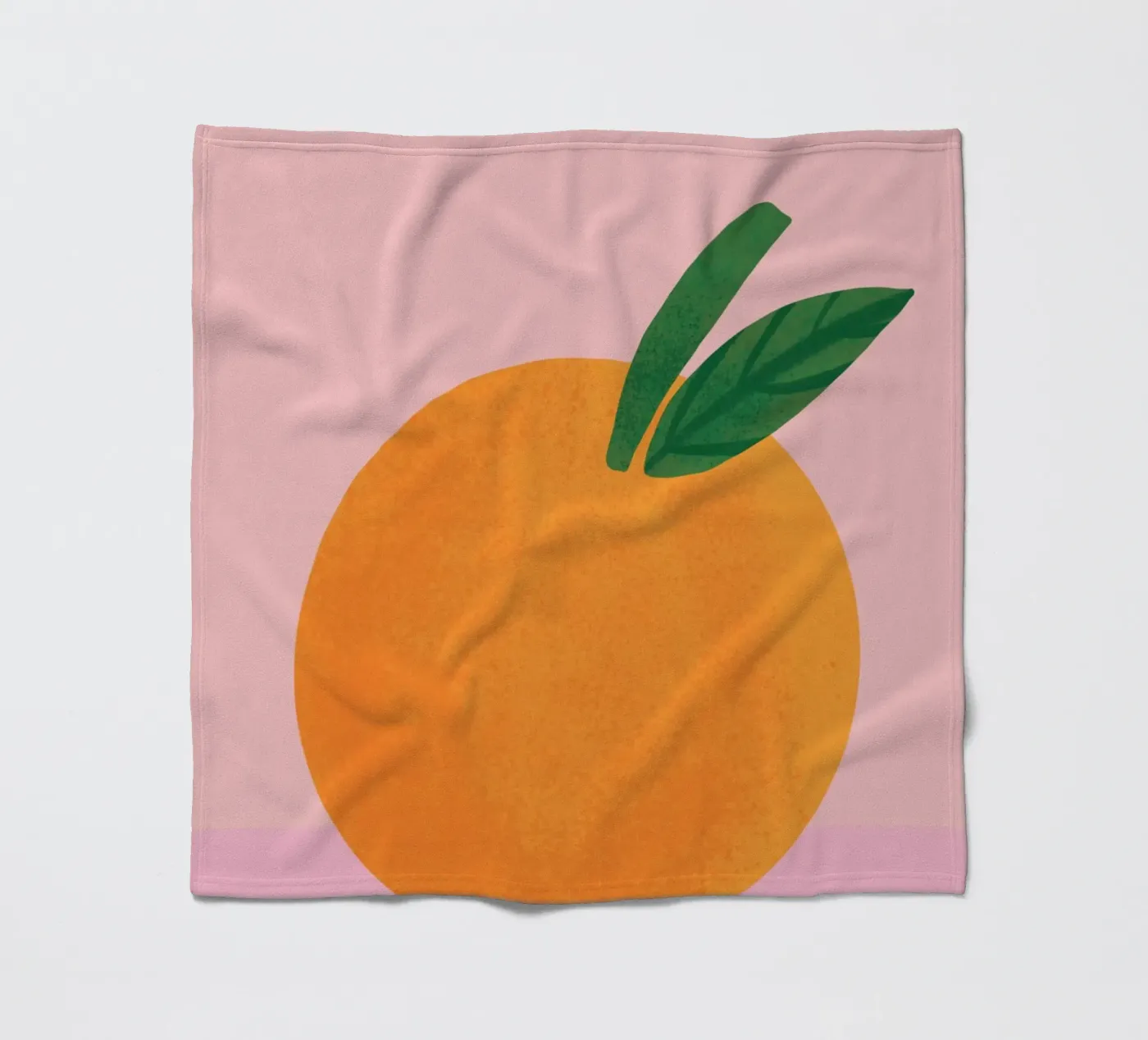 orange Fleecedecke von annaamabella