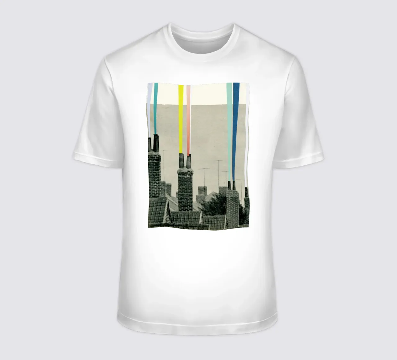 Città del fumo t-shirt da Cassia Beck Collage