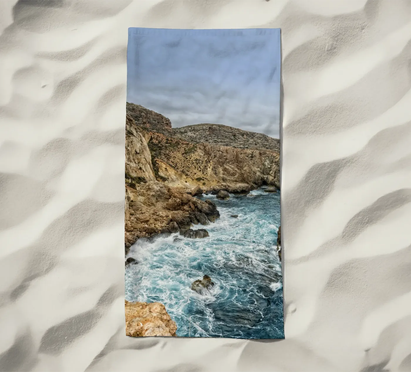 Coastline strandhanddoek van Curious Collections by Marielle Leenders