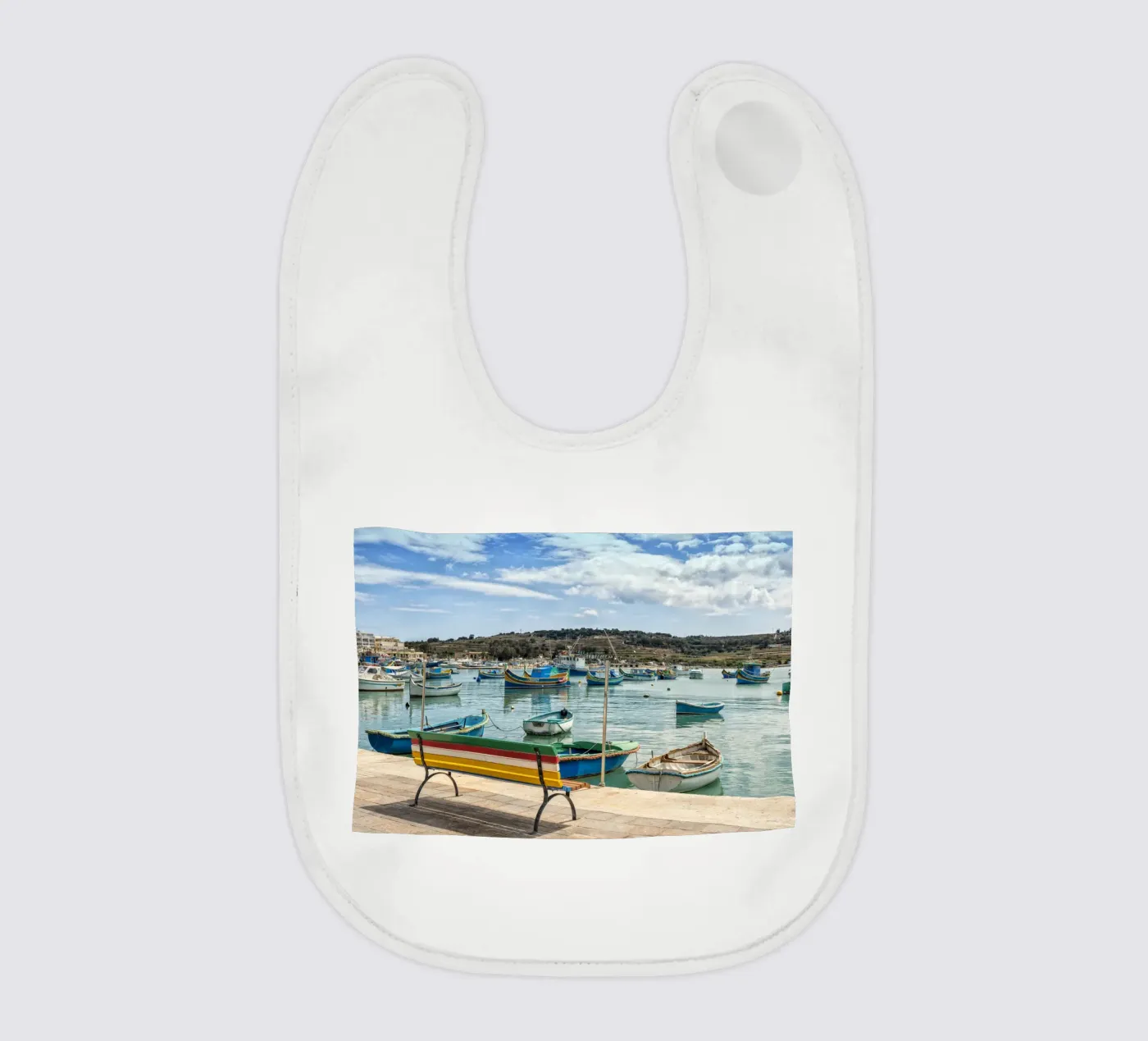 Fishingboats Babylätzchen von Curious Collections by Marielle Leenders