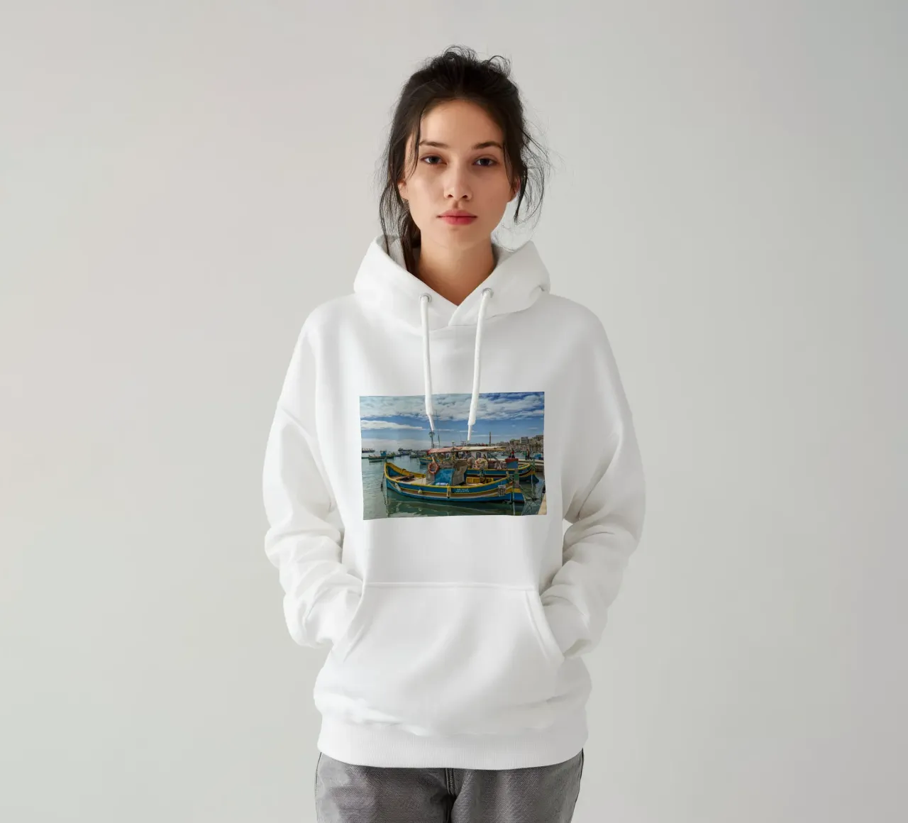 Barche da pesca felpa con cappuccio da Curious Collections by Marielle Leenders