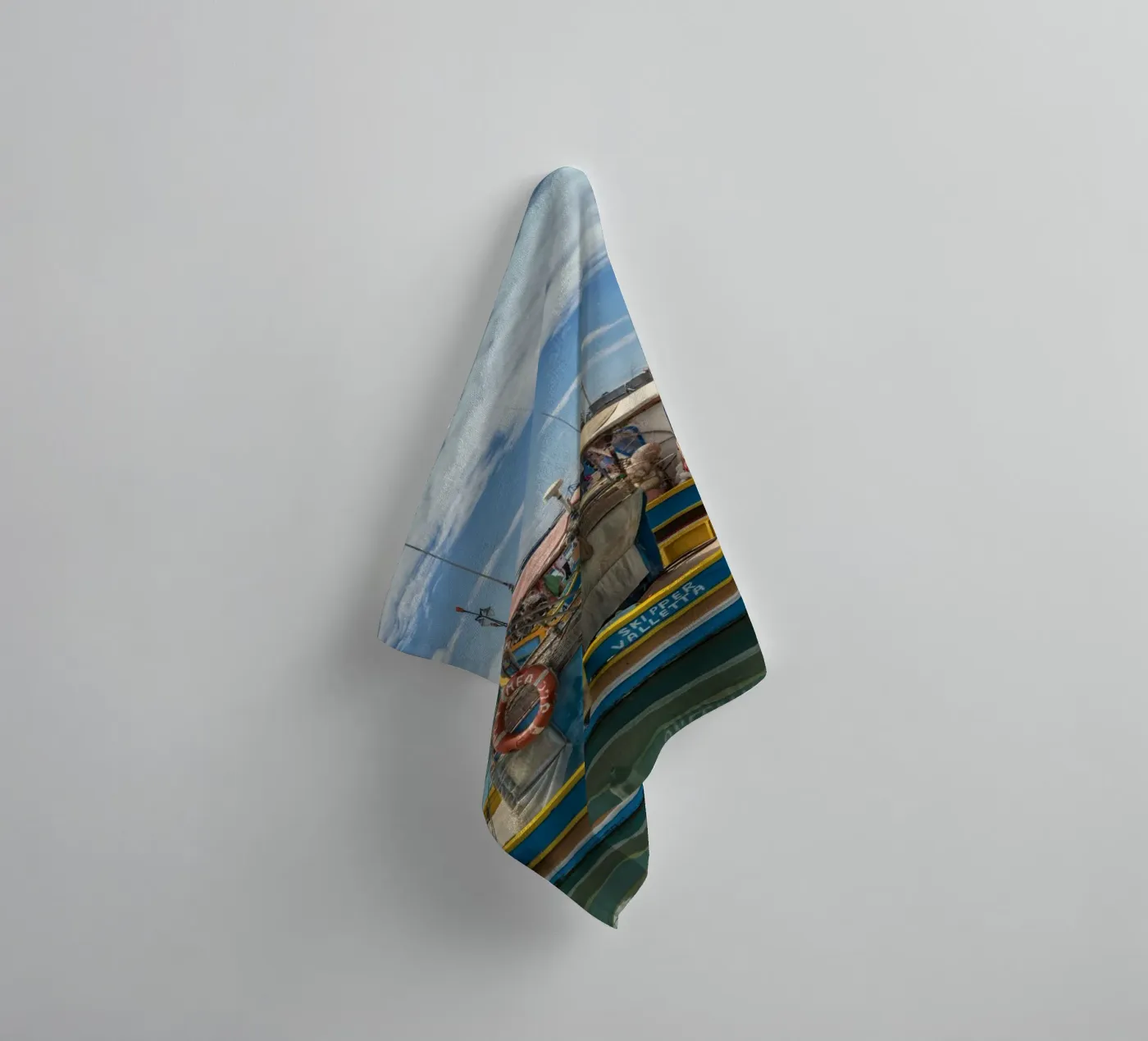 Fishing boats Handtuch von Curious Collections by Marielle Leenders