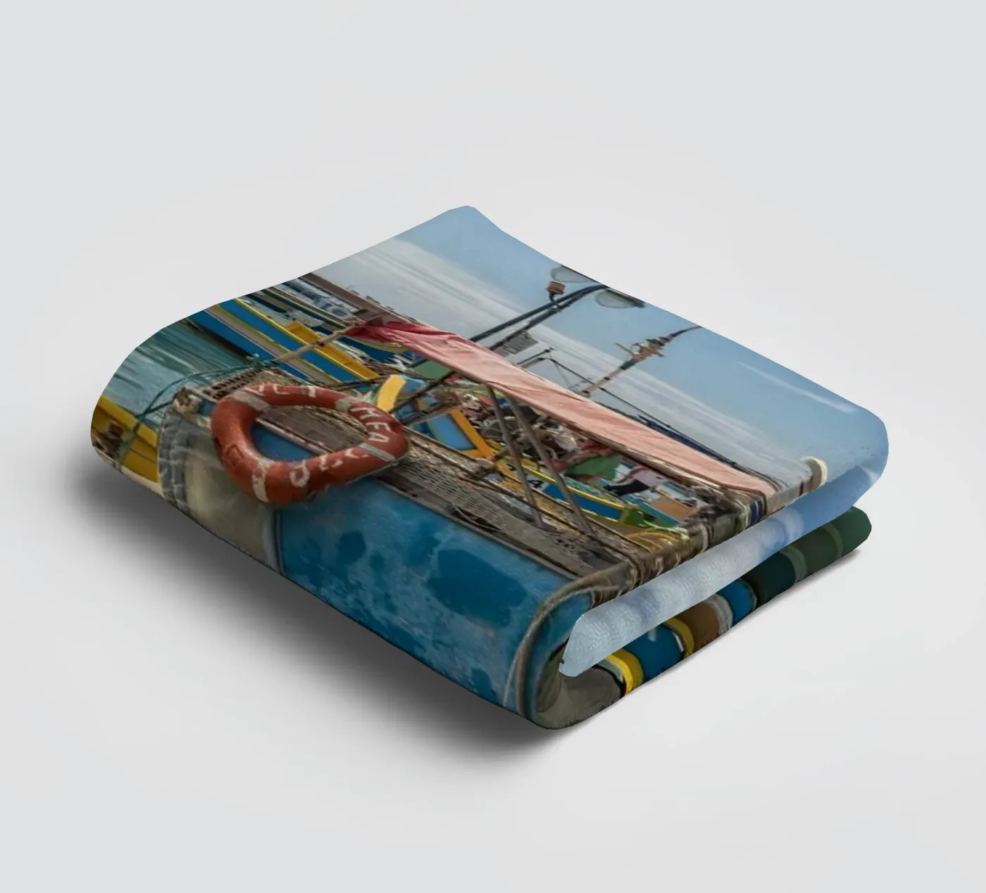 Fishing boats Handtuch von Curious Collections by Marielle Leenders