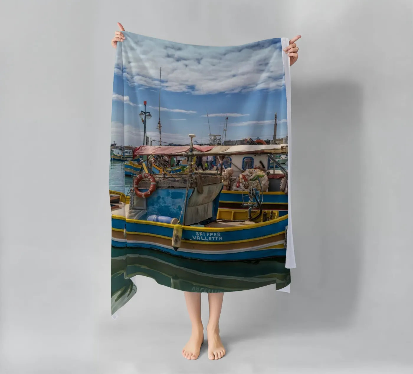 Barche da pesca telo mare da Curious Collections by Marielle Leenders