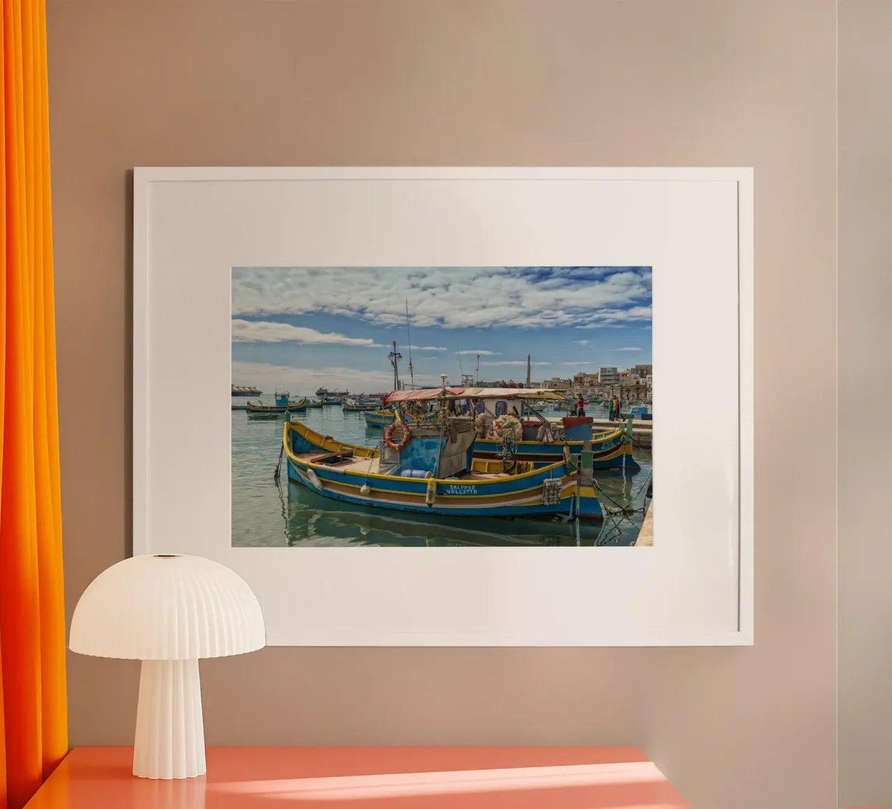 Fischerboote Poster von Curious Collections by Marielle Leenders