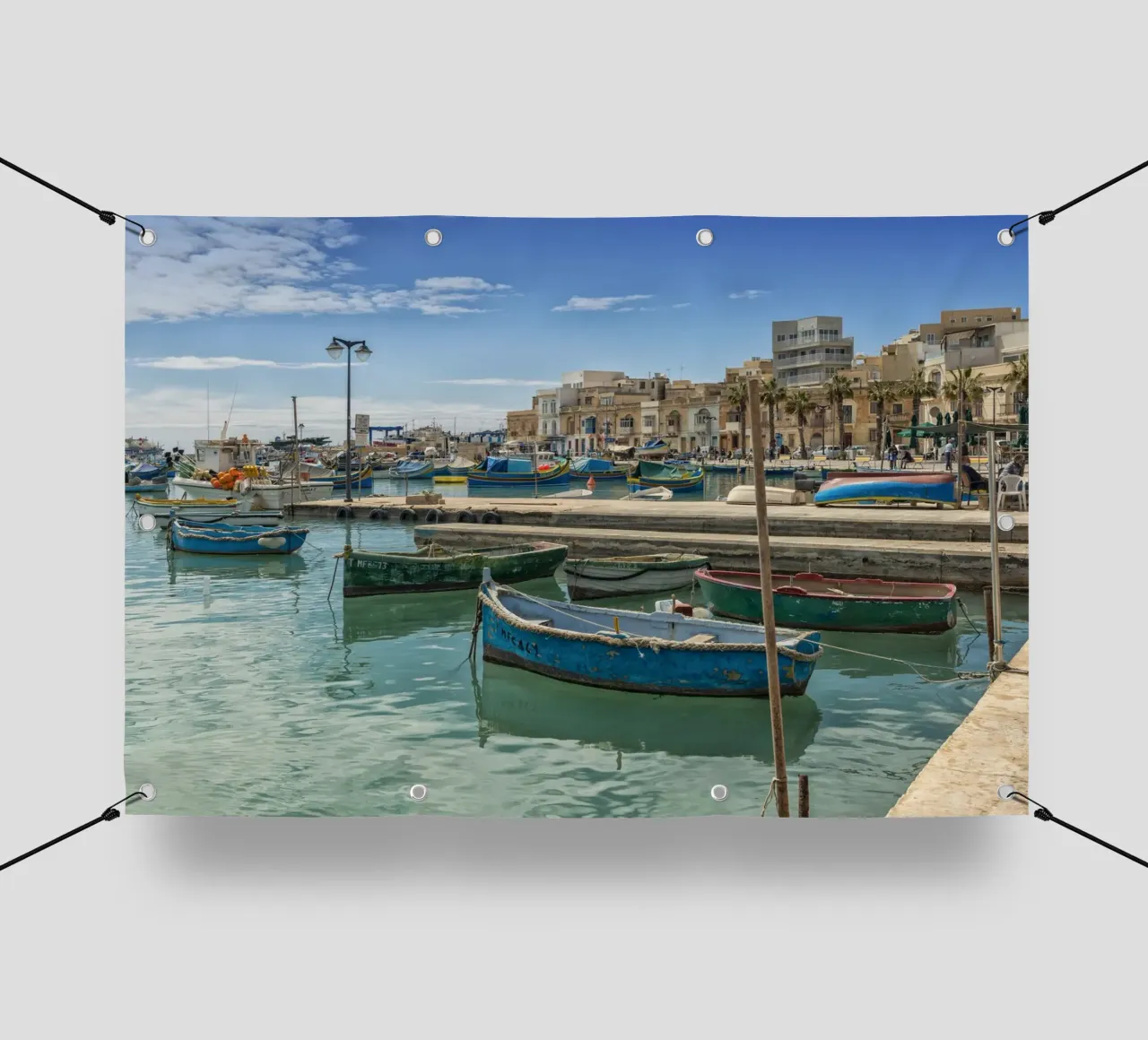 Barche da pesca colorate telo in pvc da Curious Collections by Marielle Leenders