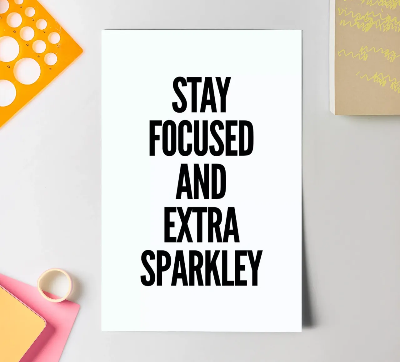 Focused sticker sheet by Mottos by Sinan Saydik