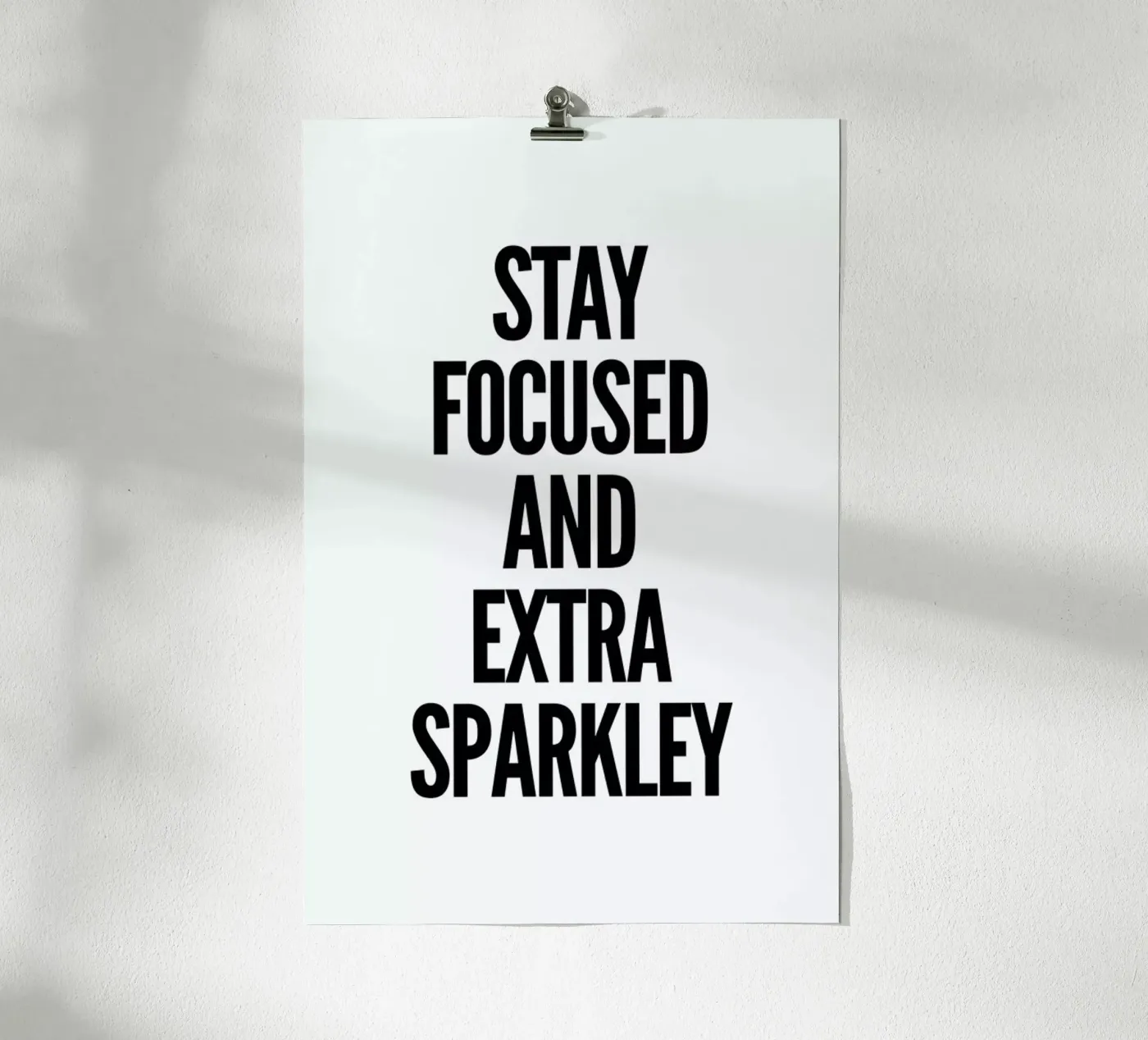 Focused Poster von Mottos by Sinan Saydik