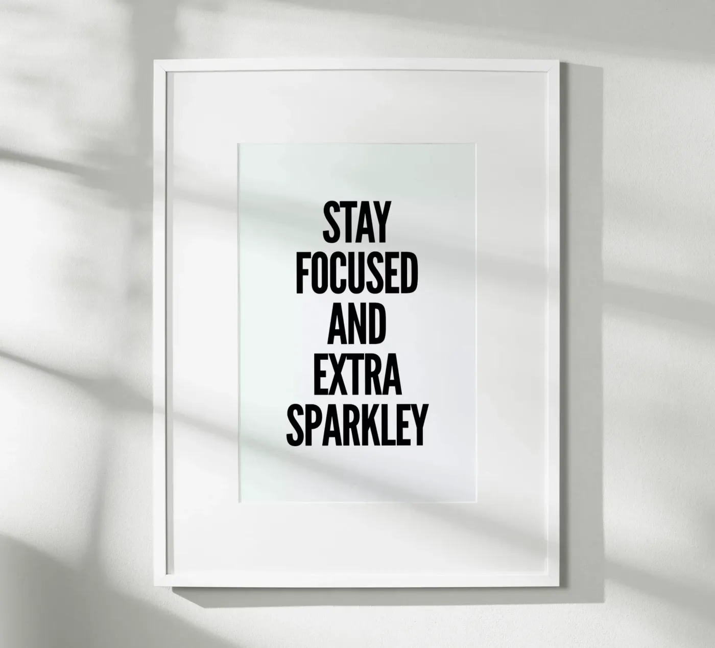 Focused Poster von Mottos by Sinan Saydik