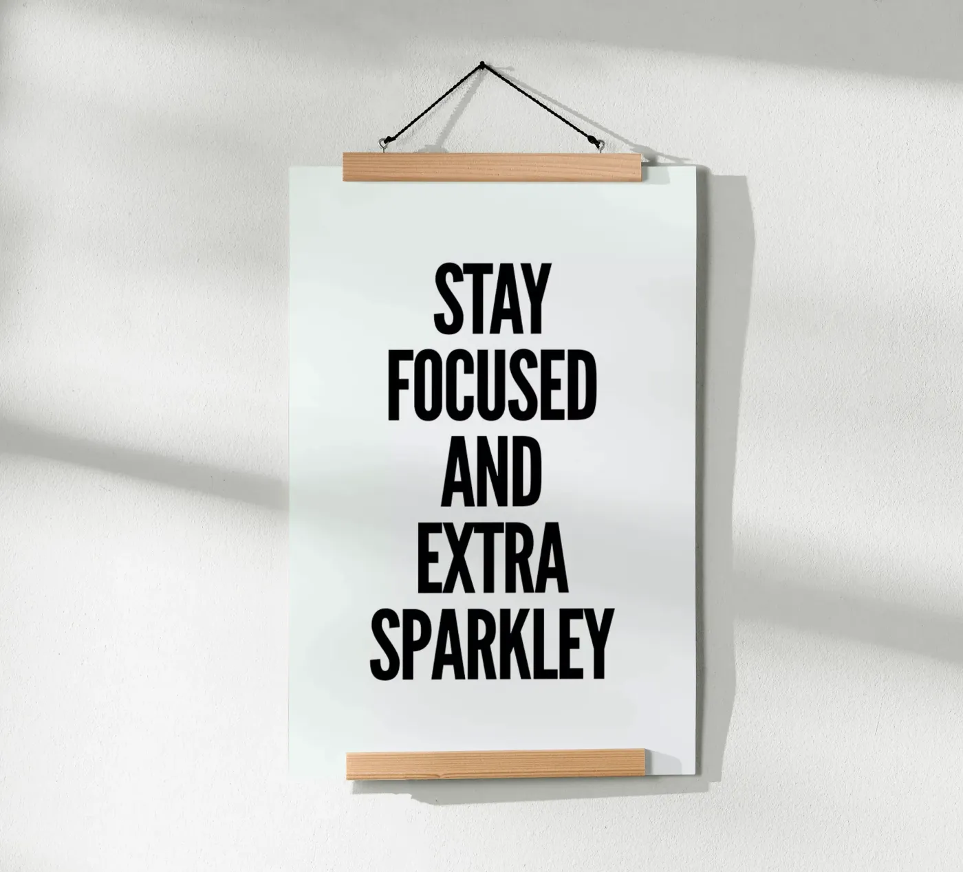 Focused Poster von Mottos by Sinan Saydik