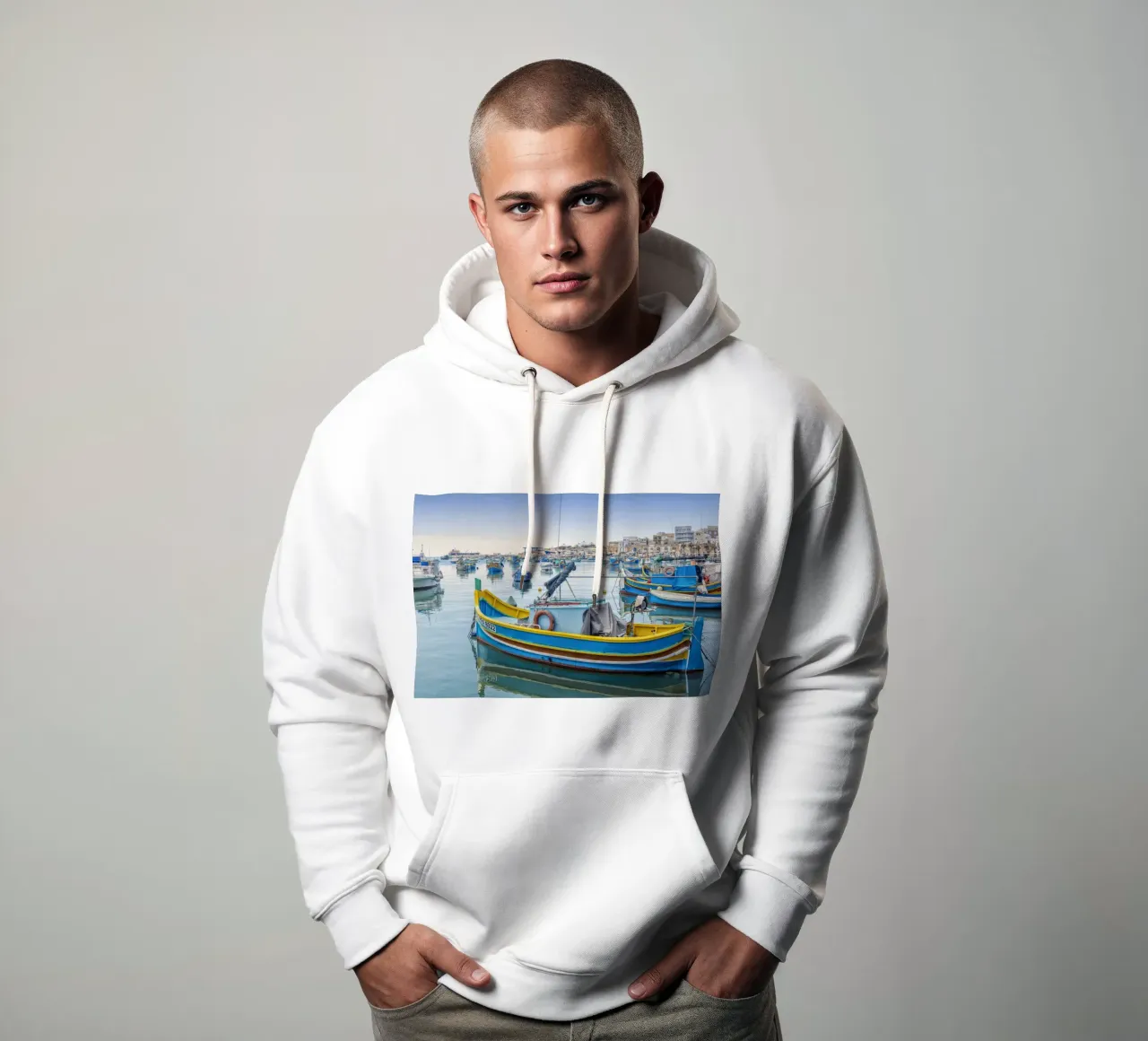 Barca da pesca colorata felpa con cappuccio da Curious Collections by Marielle Leenders