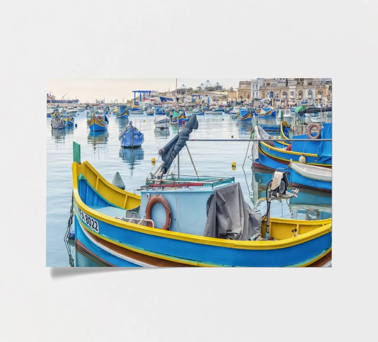 Buntes Fischerboot Stickerbogen von Curious Collections by Marielle Leenders