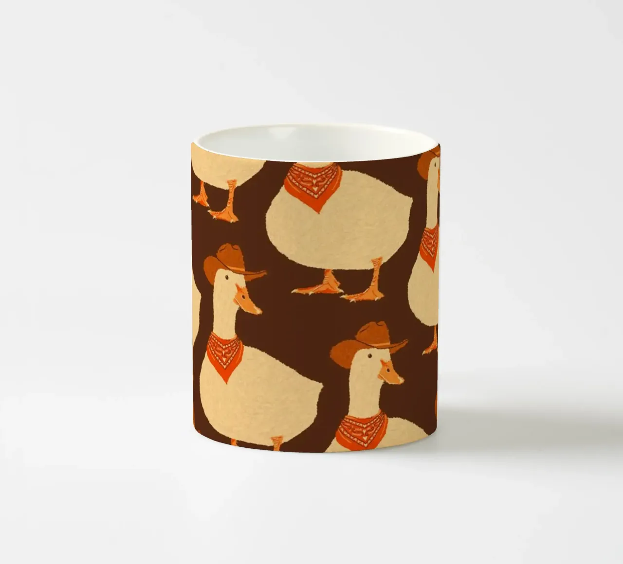 Bo The Cowboy Duck tazza in ceramica da AnyoneCanYeehaw