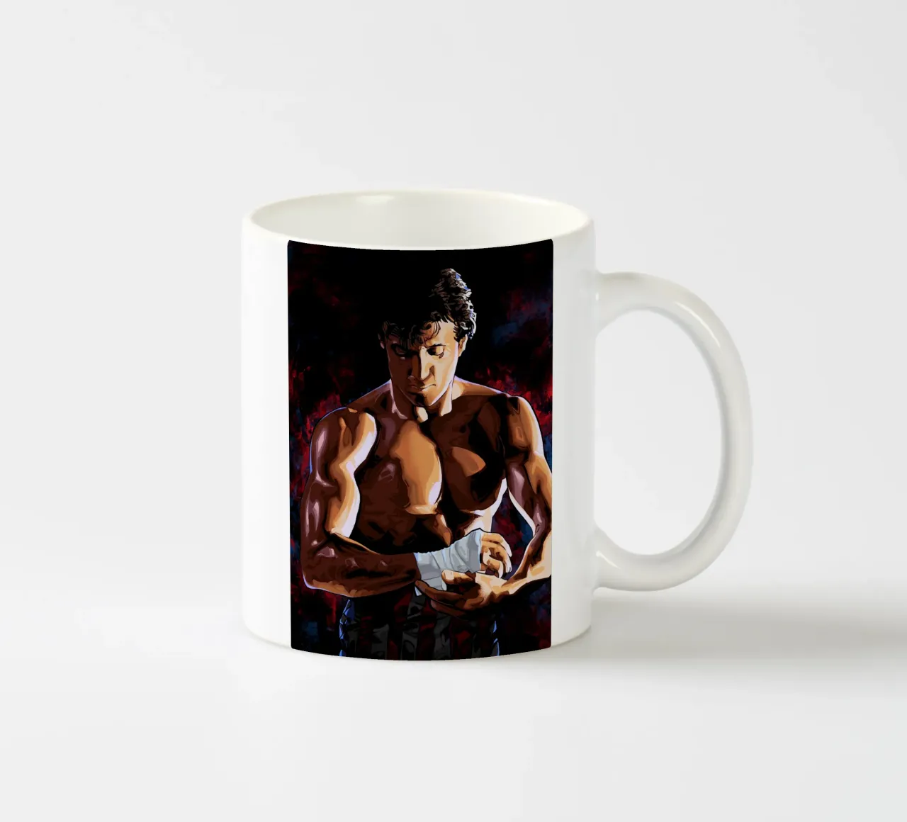 Rocky Balboa tazza in ceramica da nabakumov