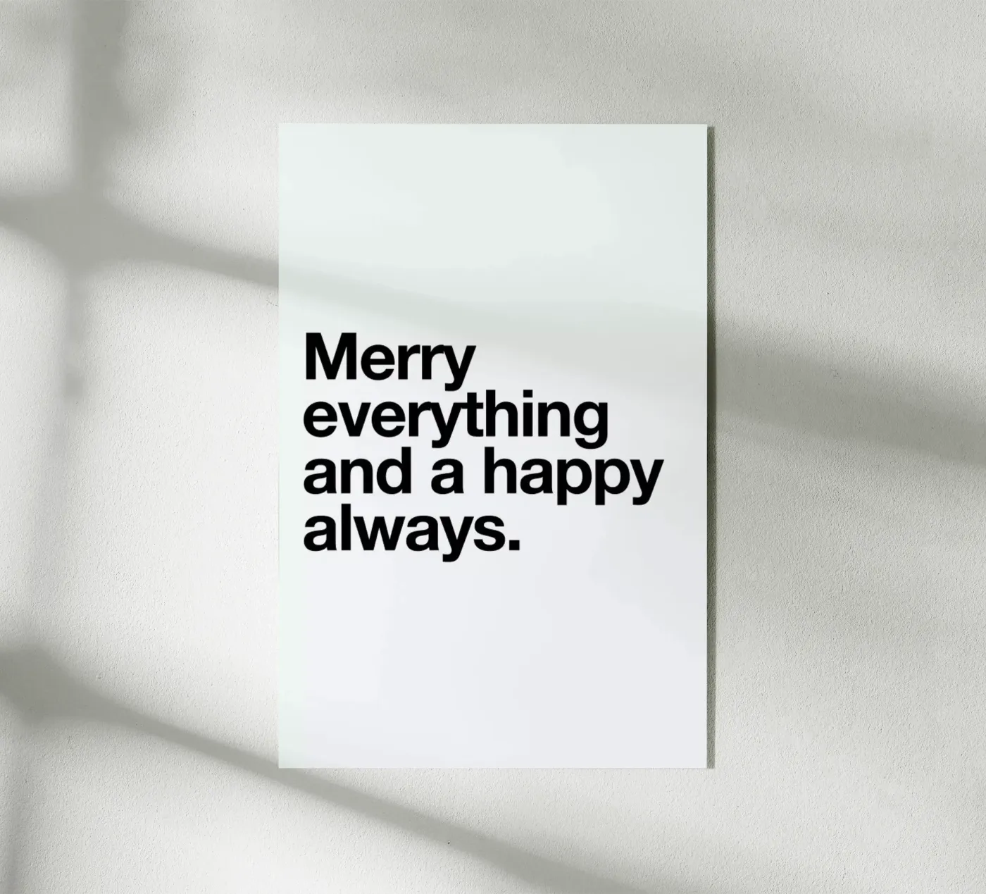 Merry Acryl-Glas von Mottos by Sinan Saydik