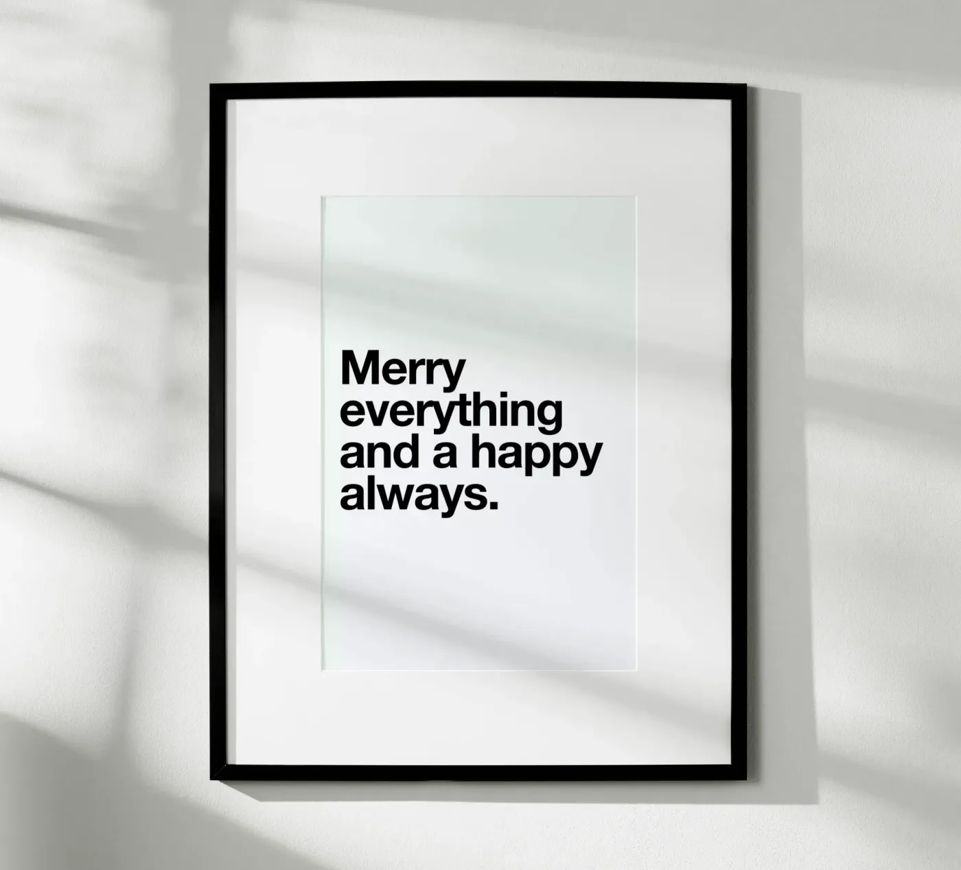 Merry poster de Mottos by Sinan Saydik