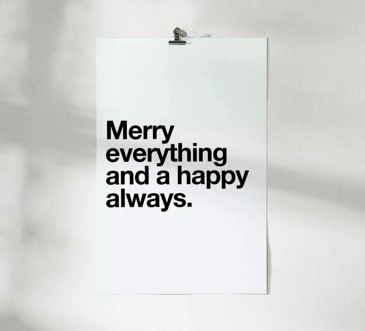 Merry poster da Mottos by Sinan Saydik