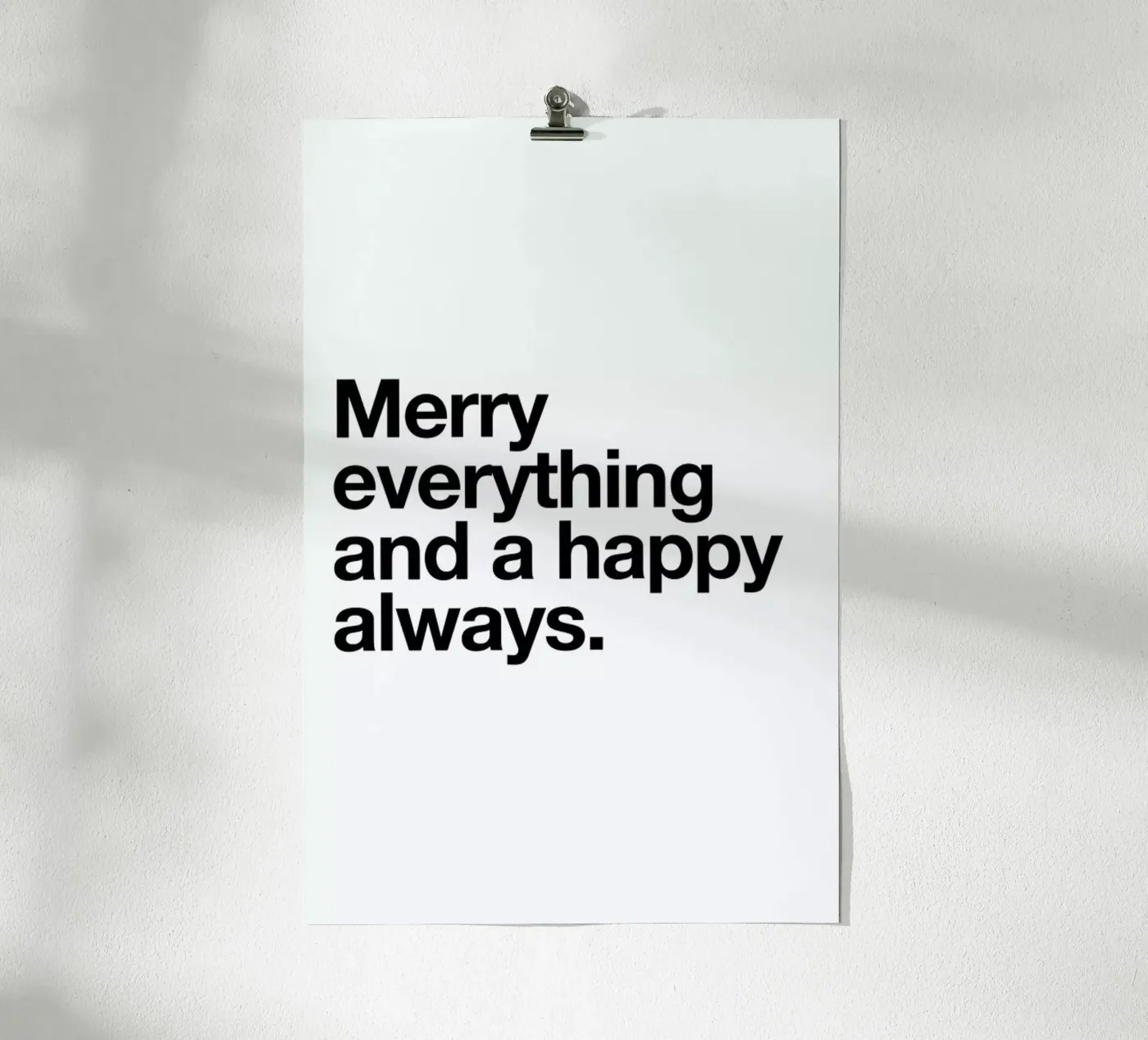 Merry poster de Mottos by Sinan Saydik