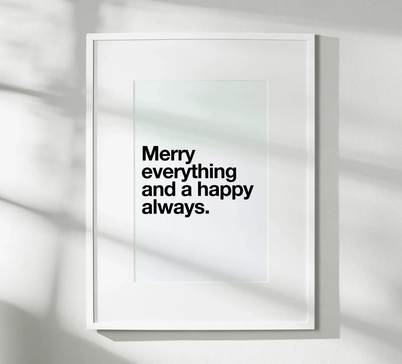 Merry poster de Mottos by Sinan Saydik