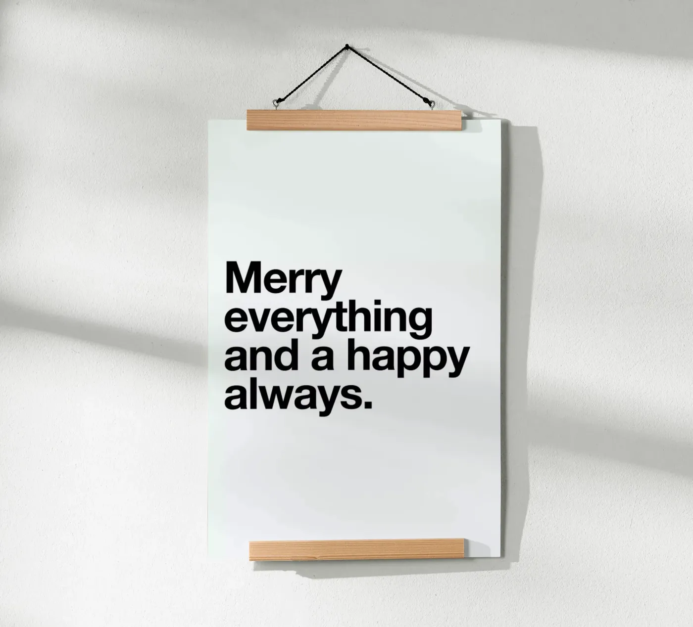 Merry poster de Mottos by Sinan Saydik