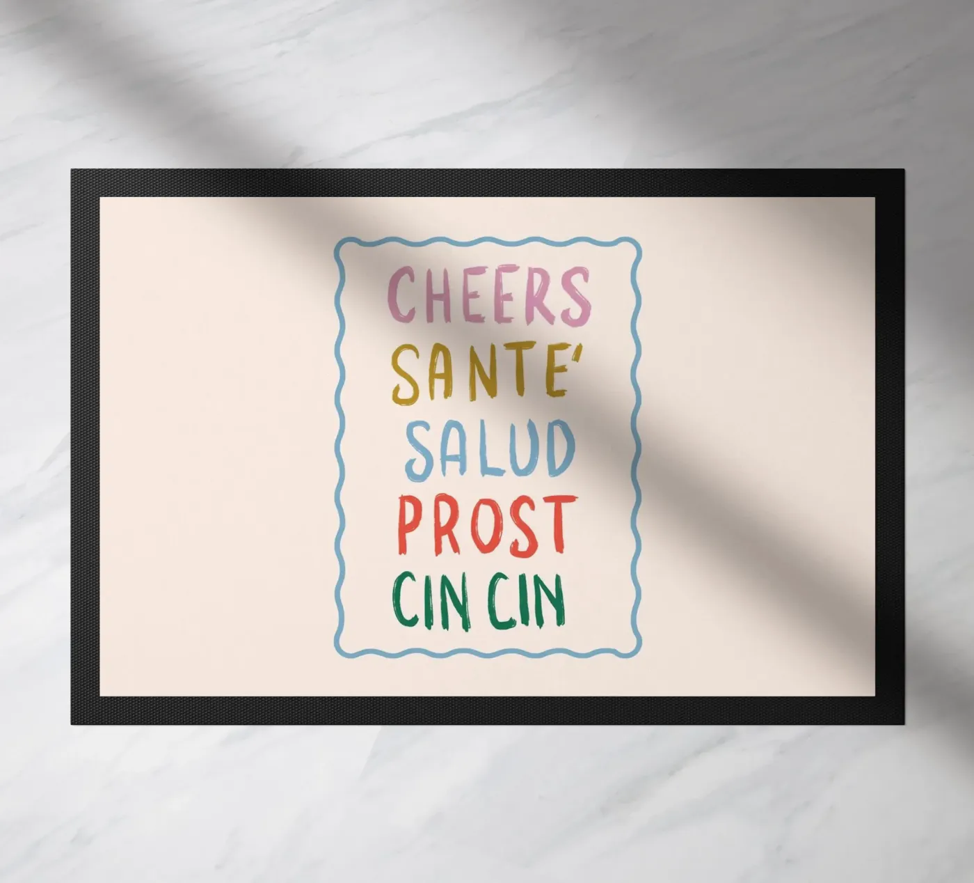 Cheers doormat by cafelab