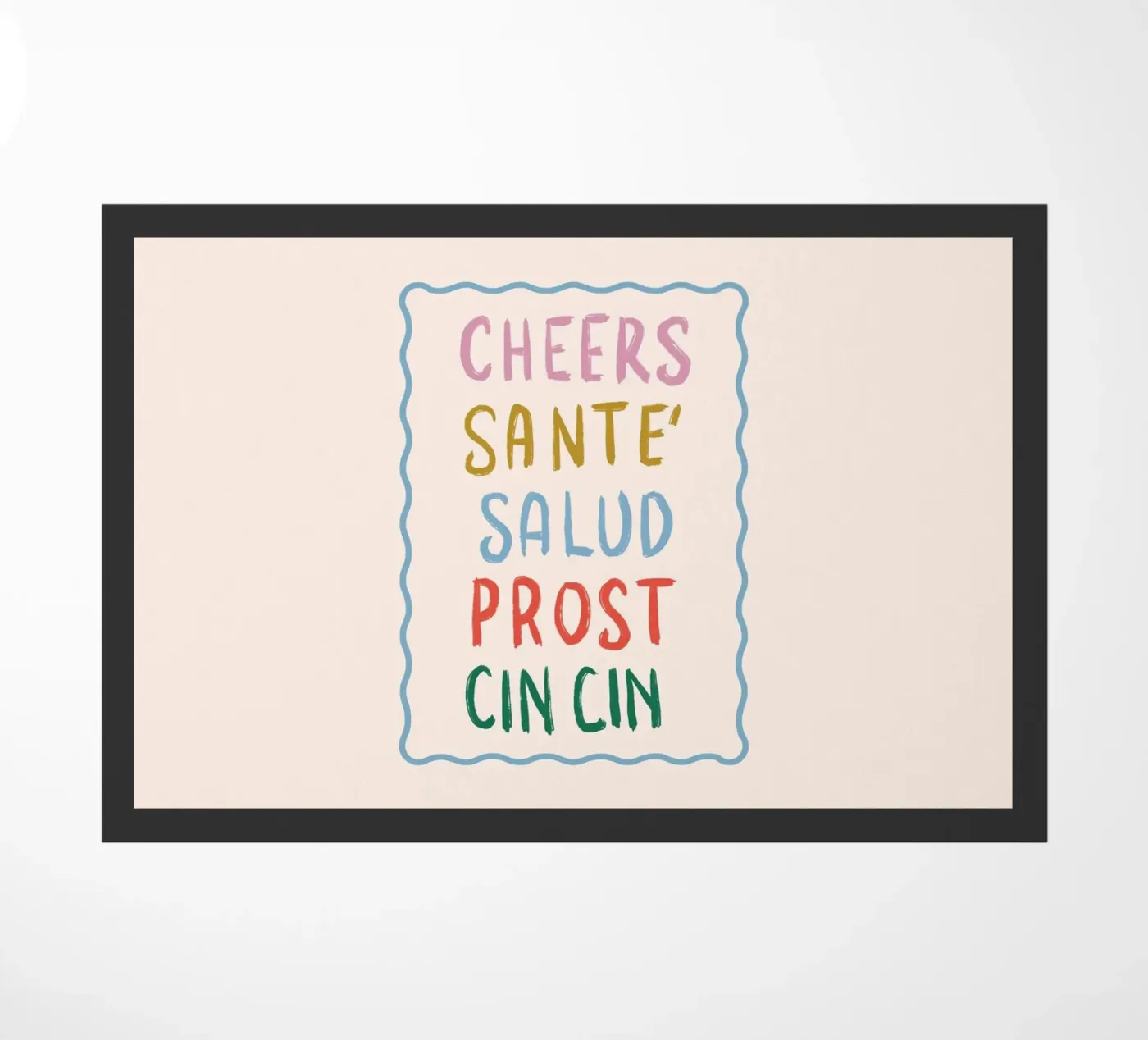 Cheers doormat by cafelab