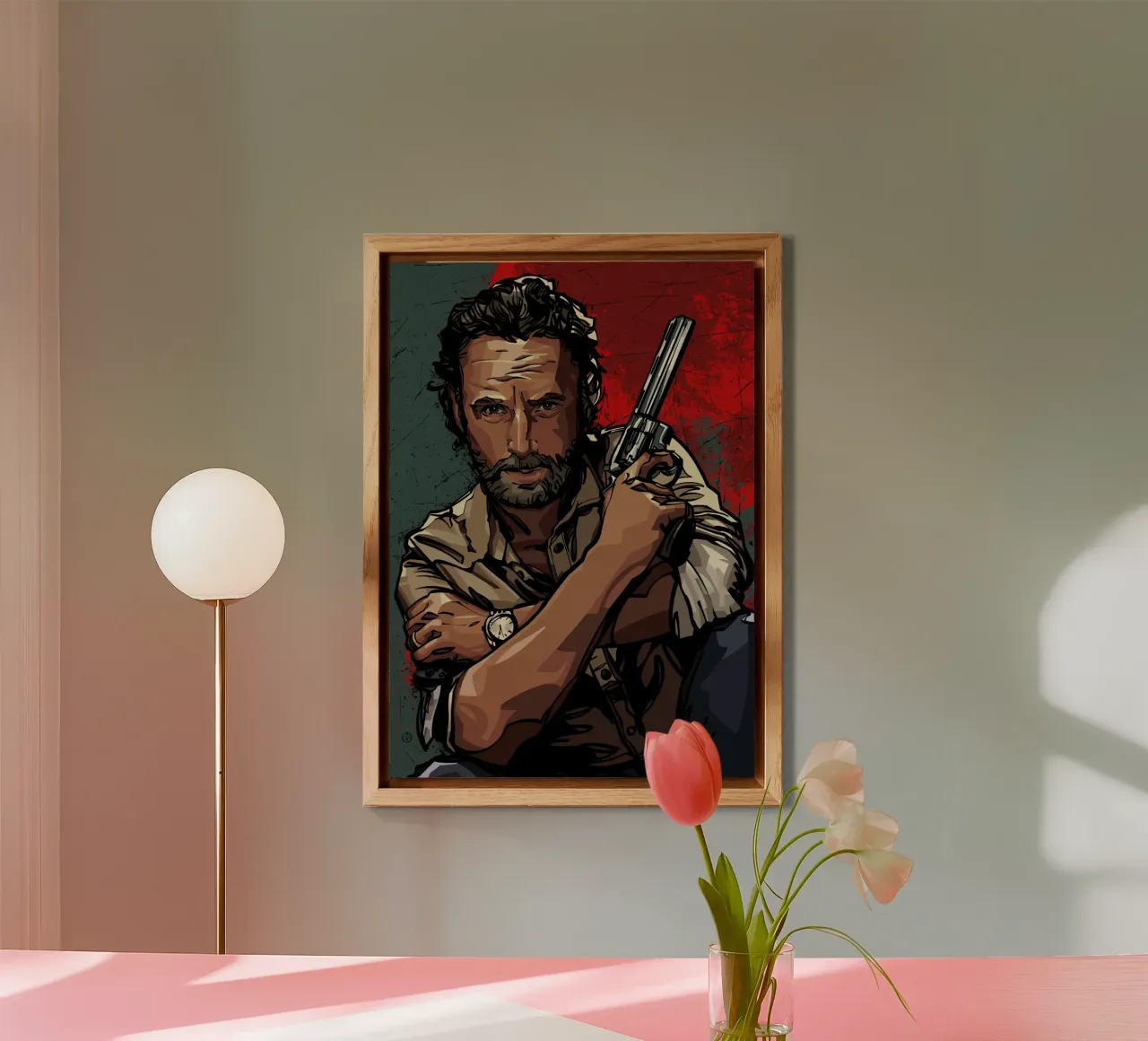 Rick Grimes alluminio dibond da nabakumov