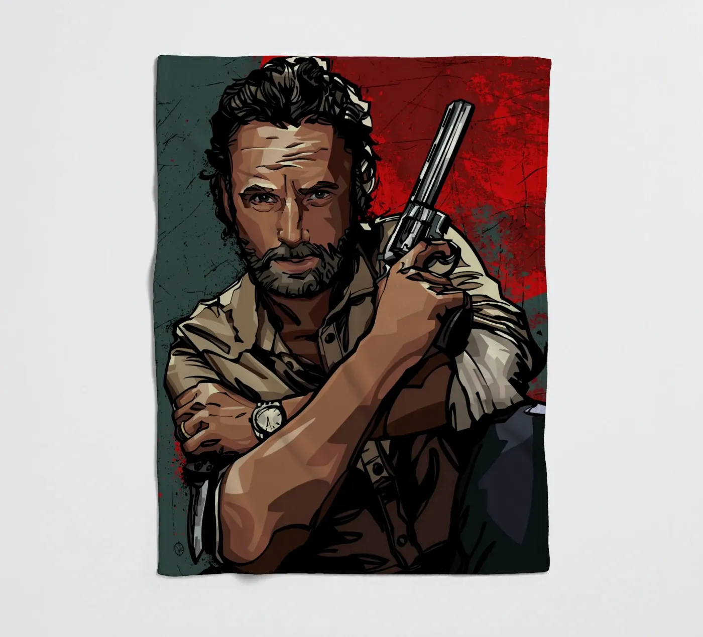 Rick Grimes Fleecedecke von nabakumov