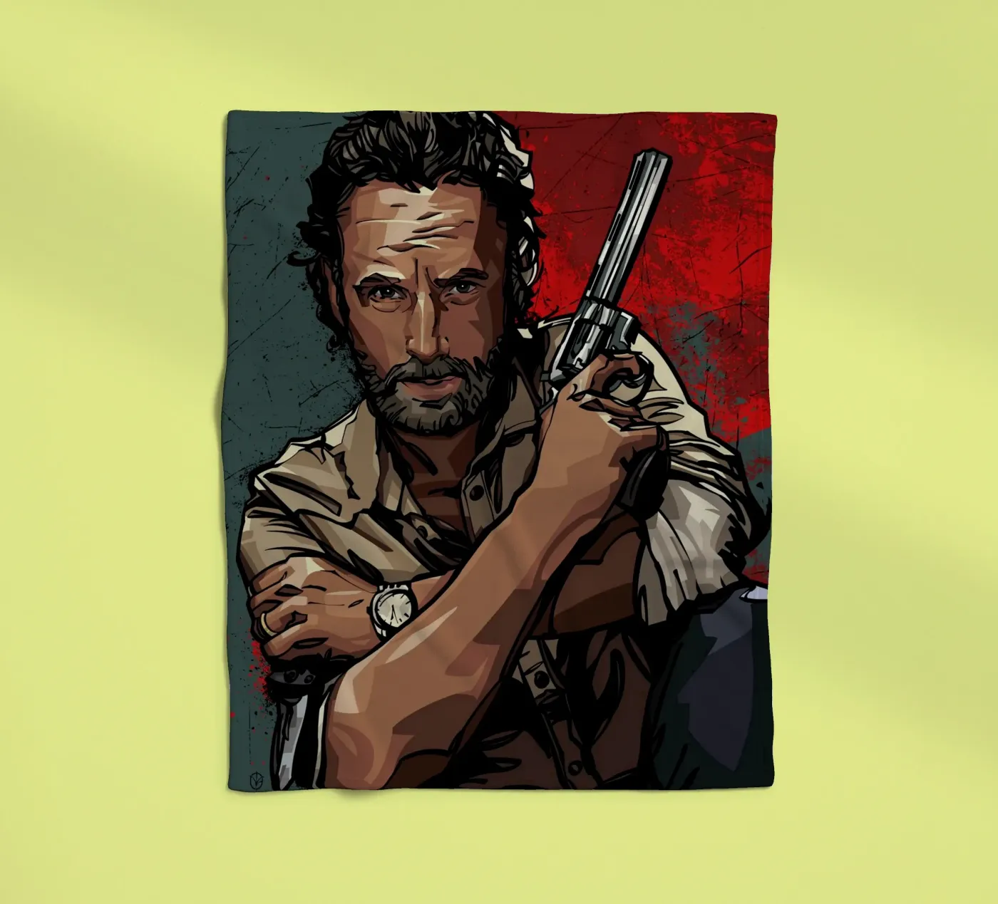 Rick Grimes Fleecedecke von nabakumov