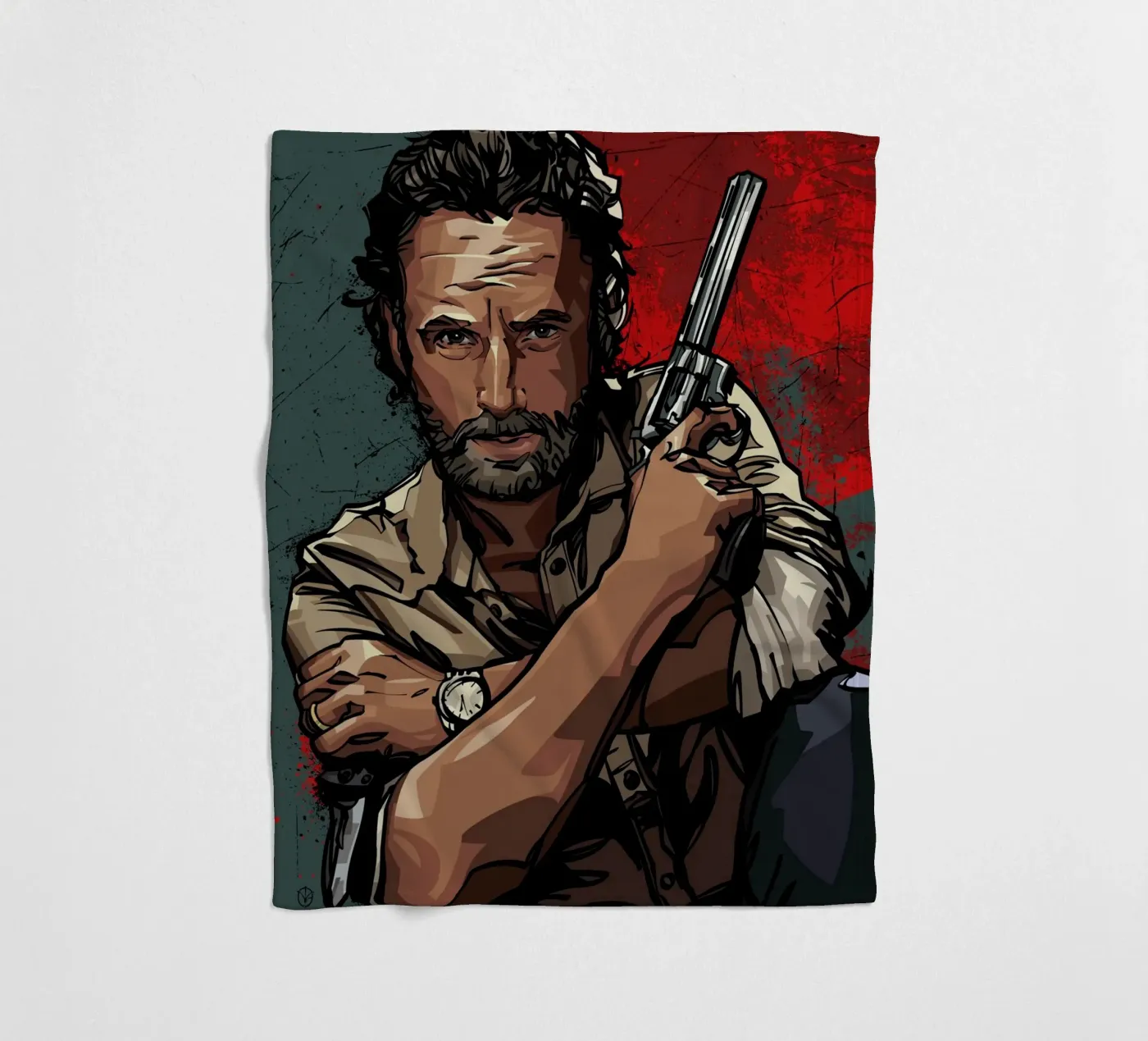 Rick Grimes Fleecedecke von nabakumov